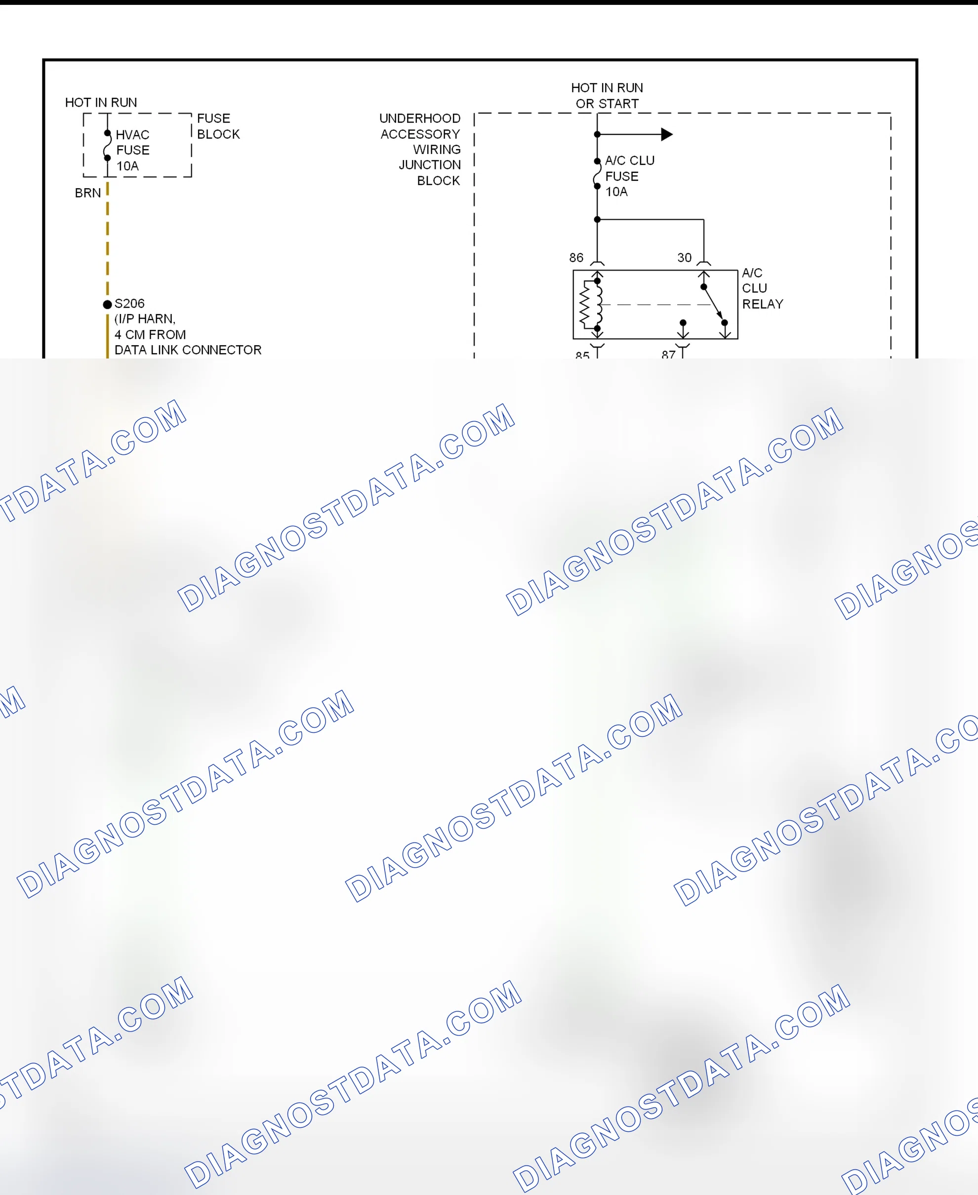 Scheme 27: A/C Compressor Clutch Control Circuit Wiring Diagram (2000 Grand Prix)