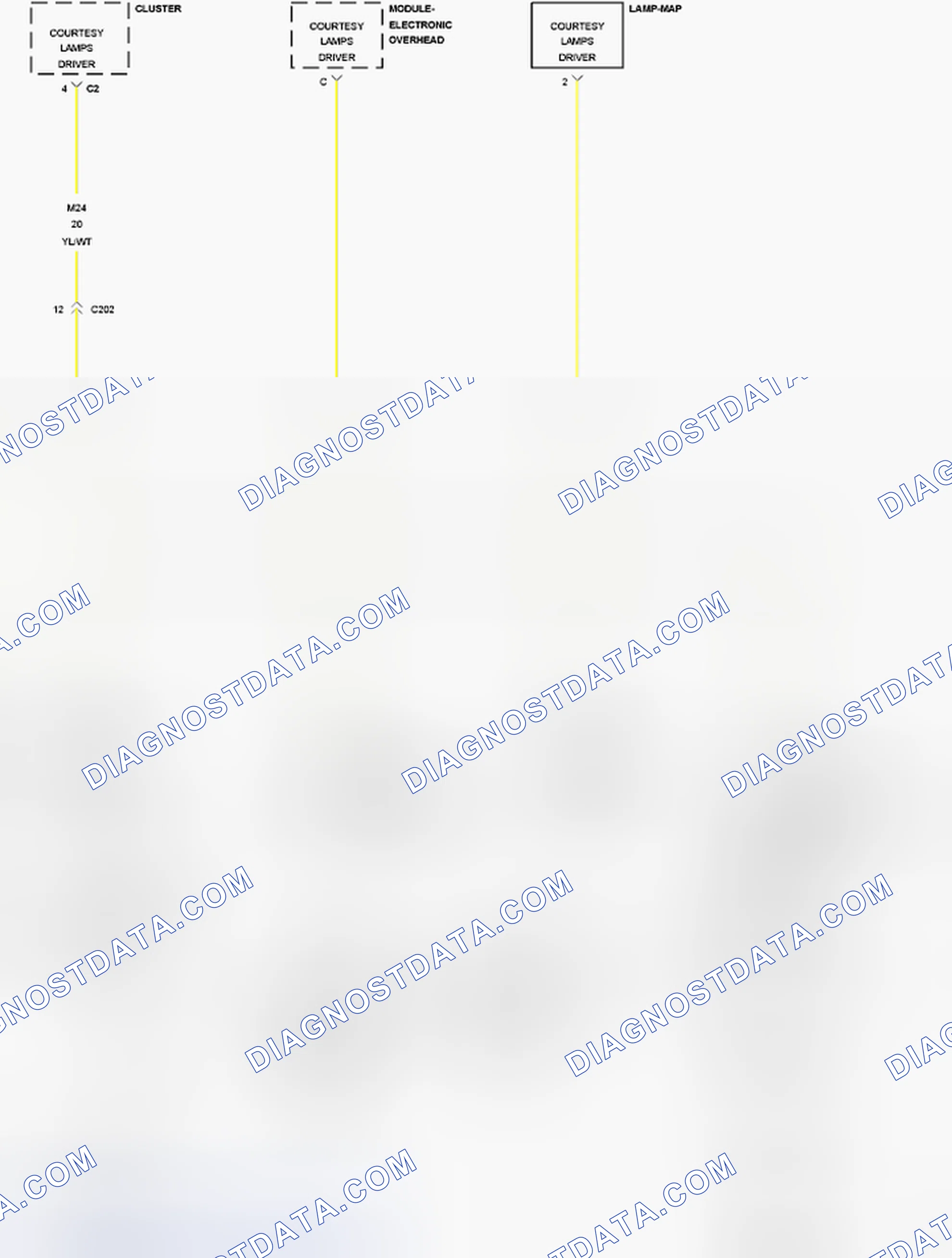 Scheme 38: B161A-COURTESY/DOME LAMP CONTROL CIRCUIT