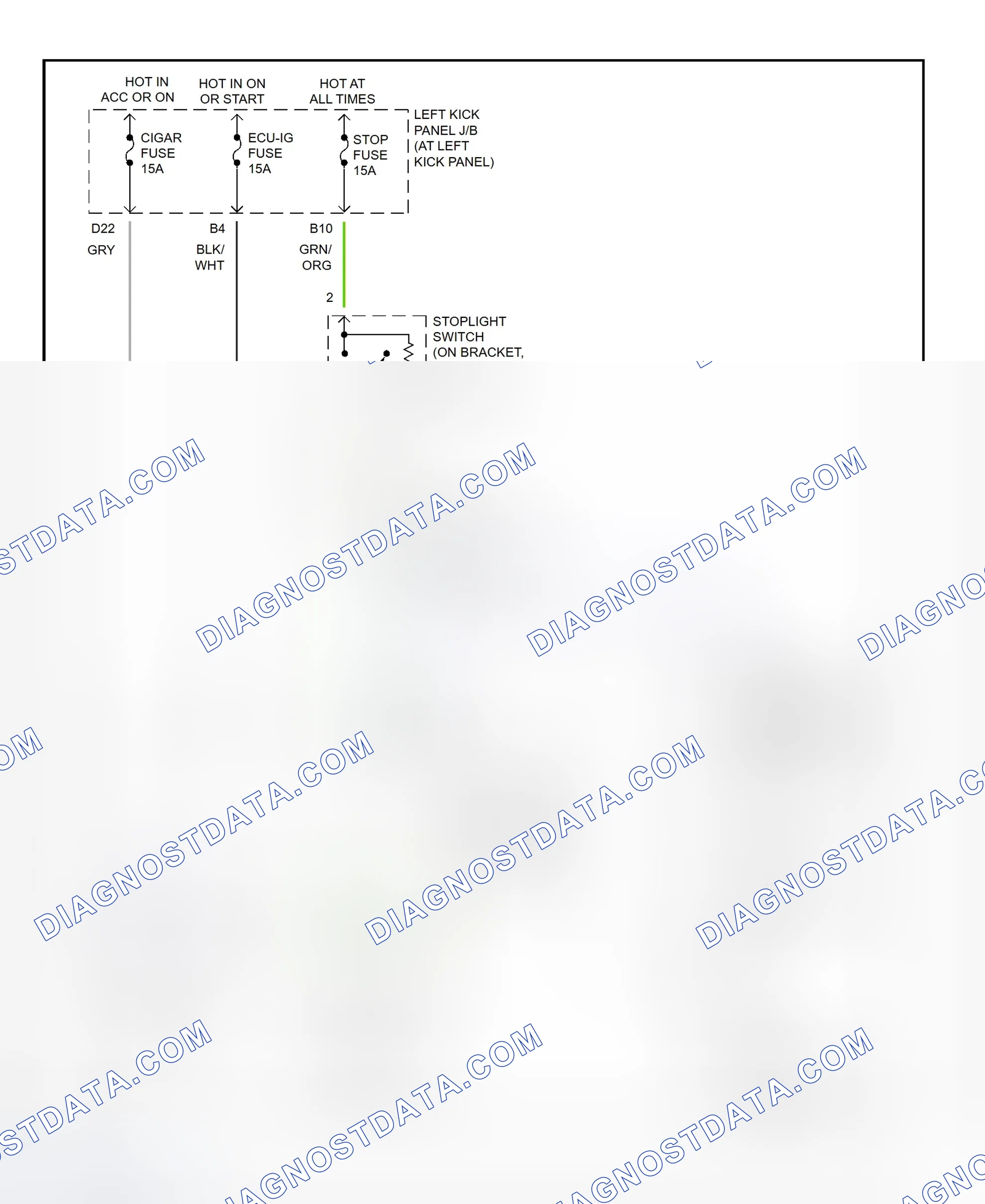 Scheme 291: Shift Interlock System Wiring Diagram (2002 - Lexus LX470)