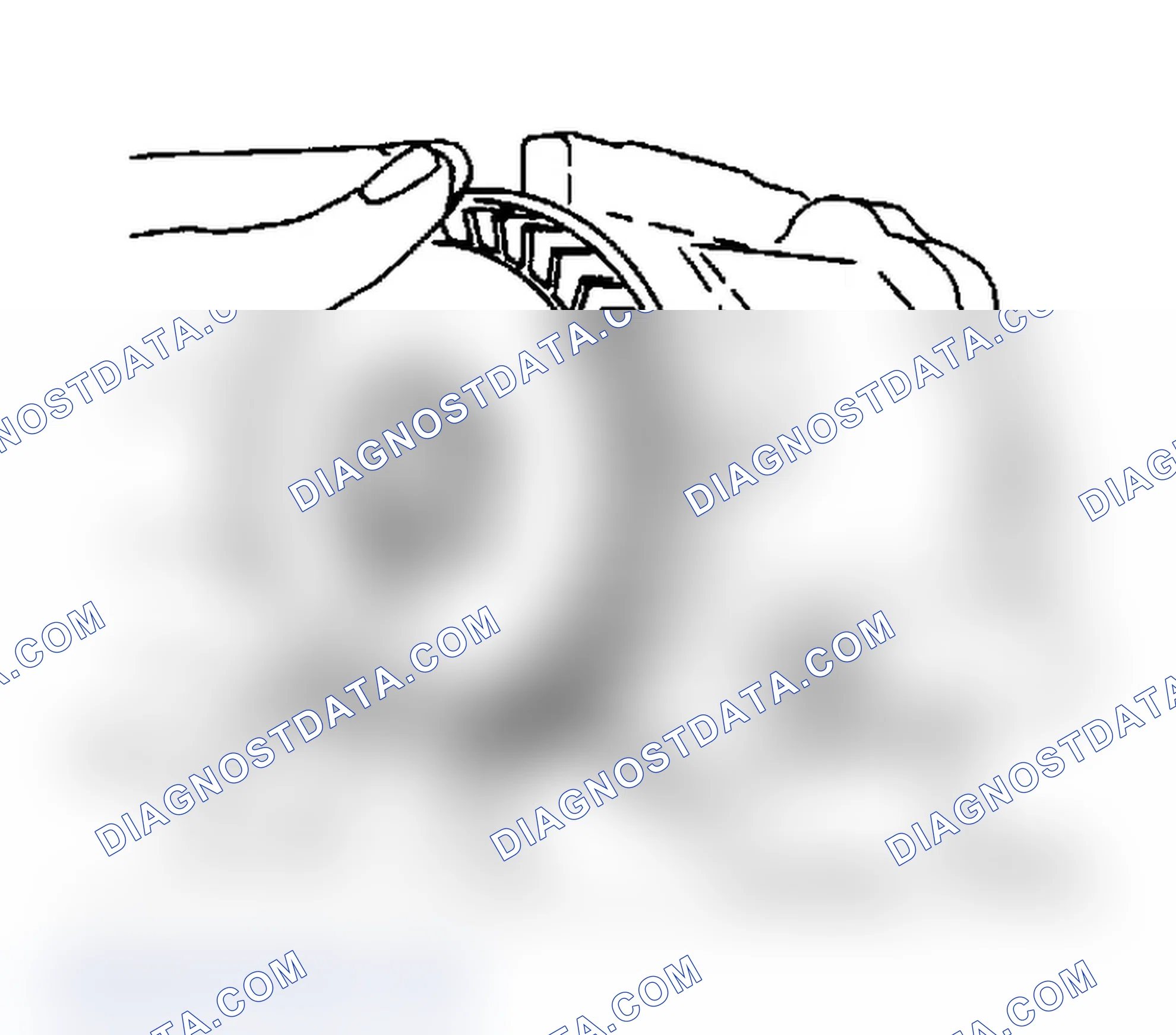 Scheme 54: Removing Centrifugal Fan Filter from Air Injection Pump with Pulley Removed Be careful that fragments do not enter air intake hole.
