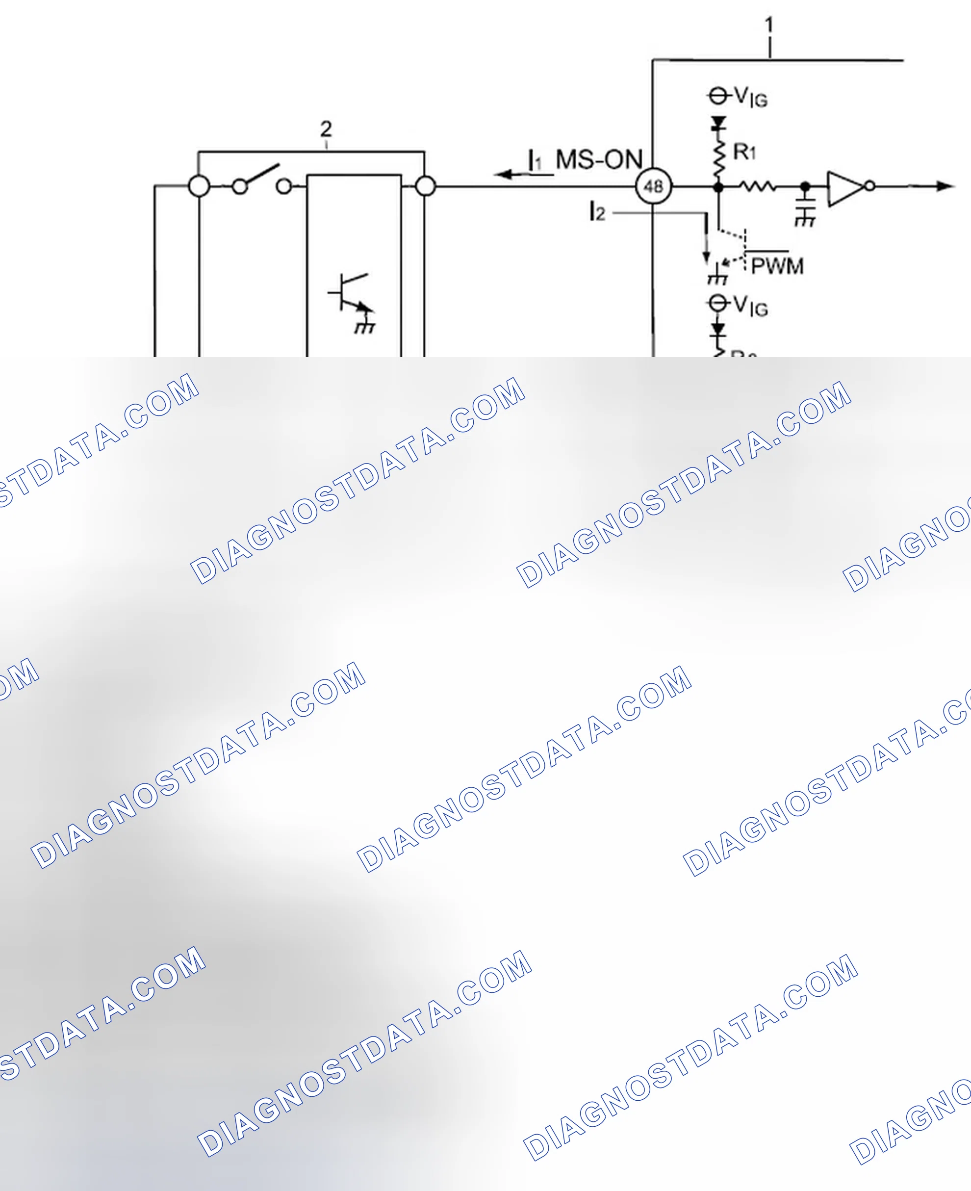 Scheme 34: Wiring diagram of selector lever switch