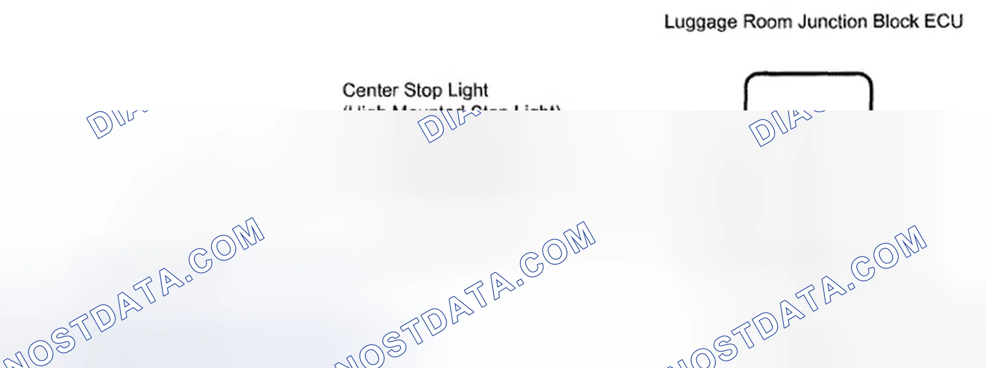 Scheme 94: High Mounted Stop Light - Wiring Diagram