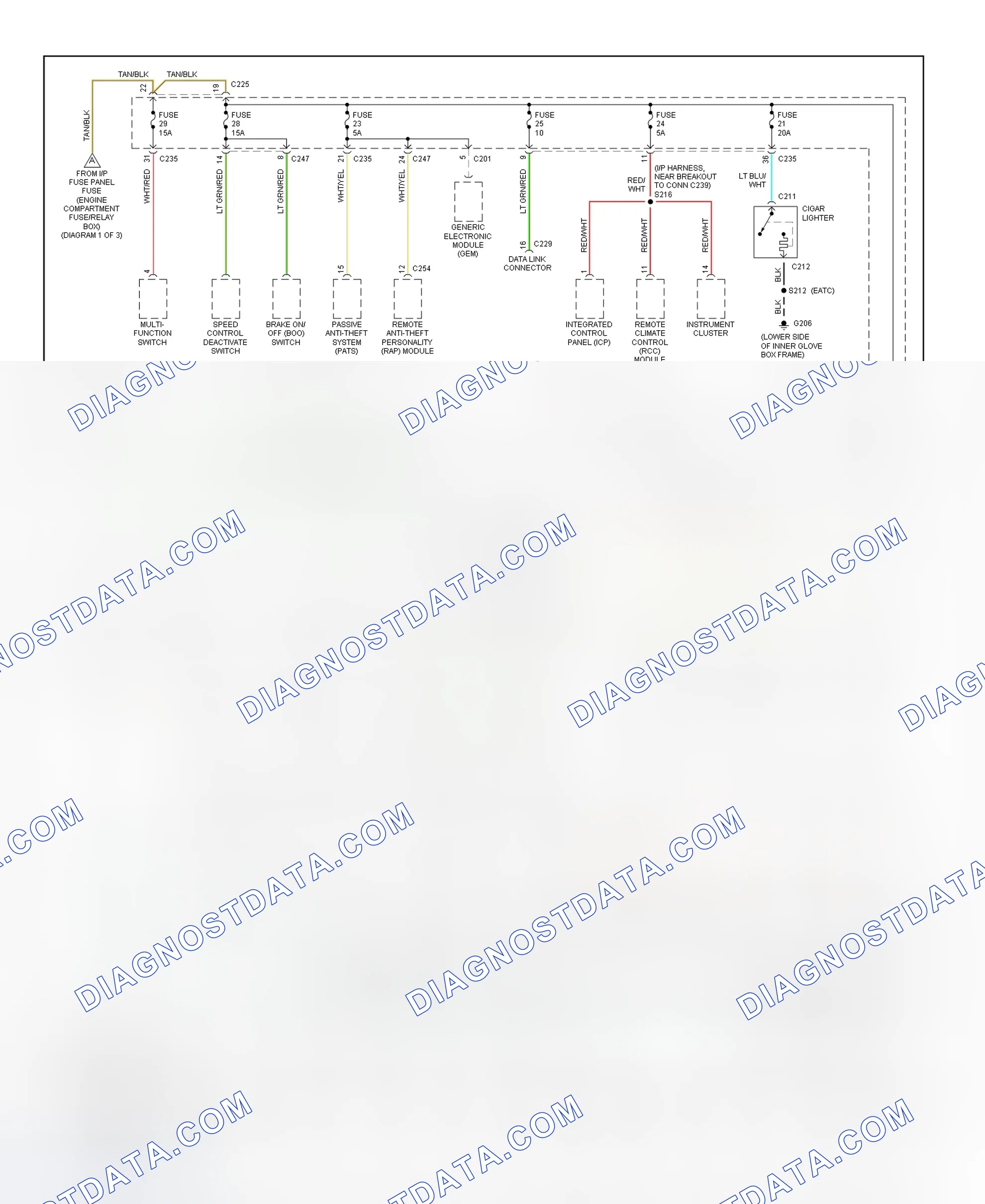 Scheme 12: Power Distribution Wiring Diagram (2 Of 3)