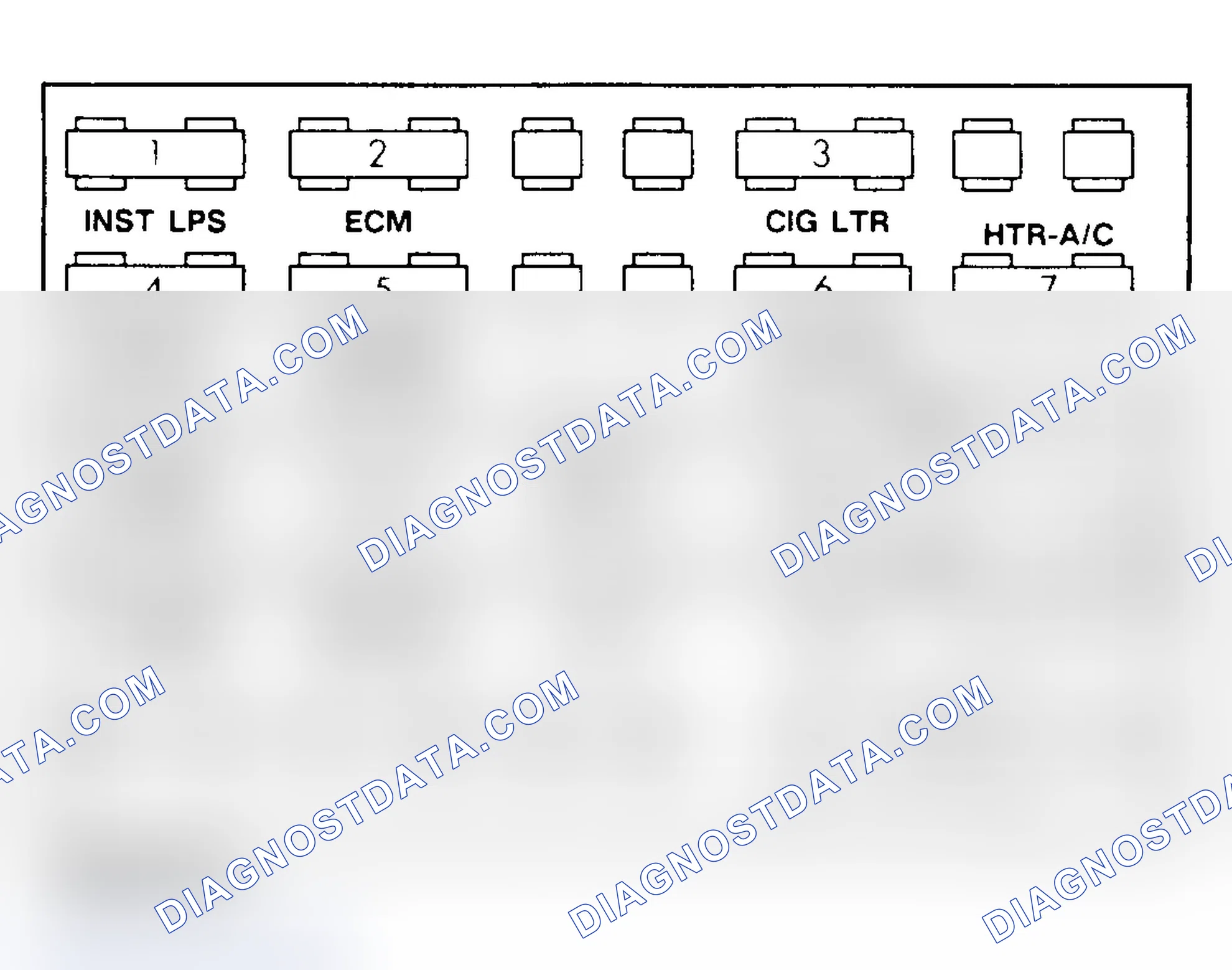 Scheme 10: FUSE PANEL IDENTIFICATION (1991-93 MODELS)