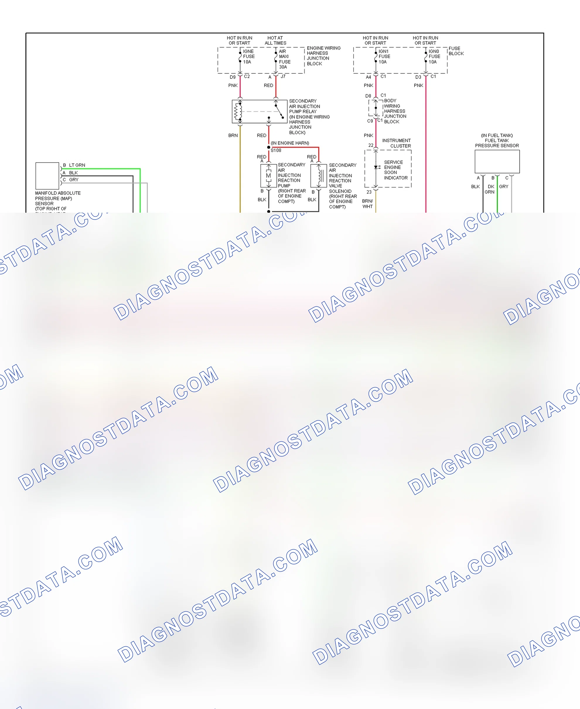Scheme 171: PCM Wiring Diagram (Sierra & Silverado - 4.3L - 3 Of 4)