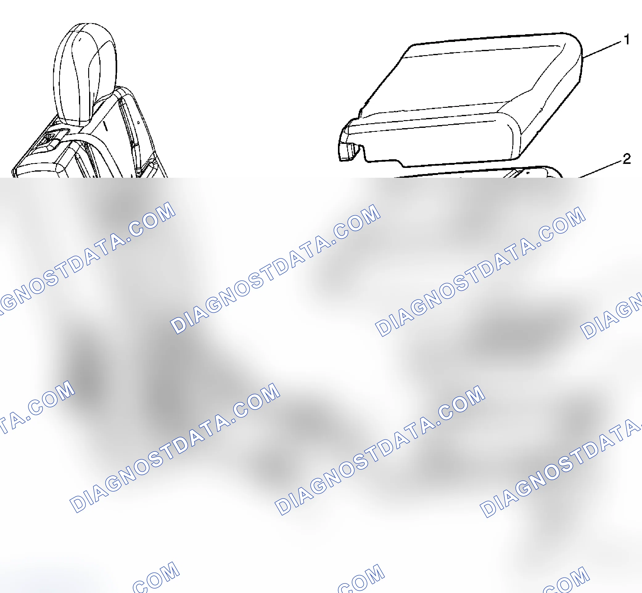 Scheme 38: Cushion Cover, Cushion Pad, Cushion Frame and Flex Mat Replacement - Rear No 2