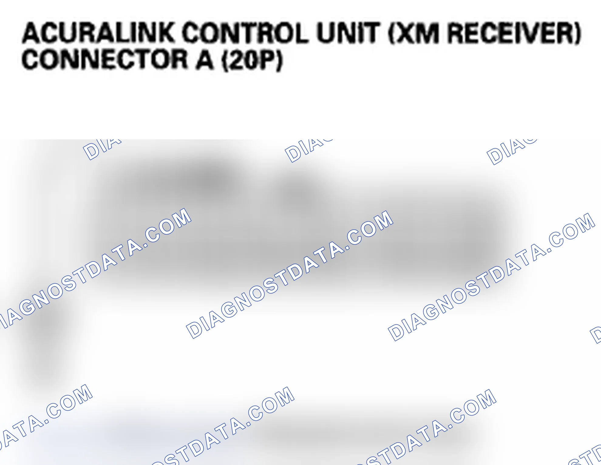 Scheme 162: XM radio display is blank and no station information is displayed (with AcuraLink)
