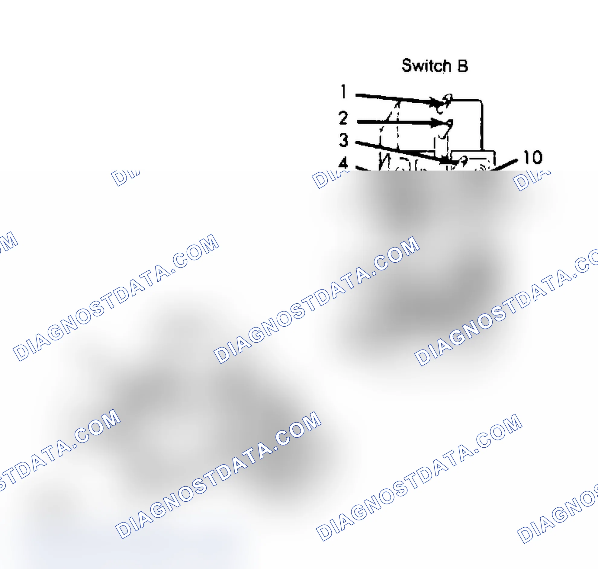 Scheme 3: Master Switch Test Terminals (All Other 4-Door Models)