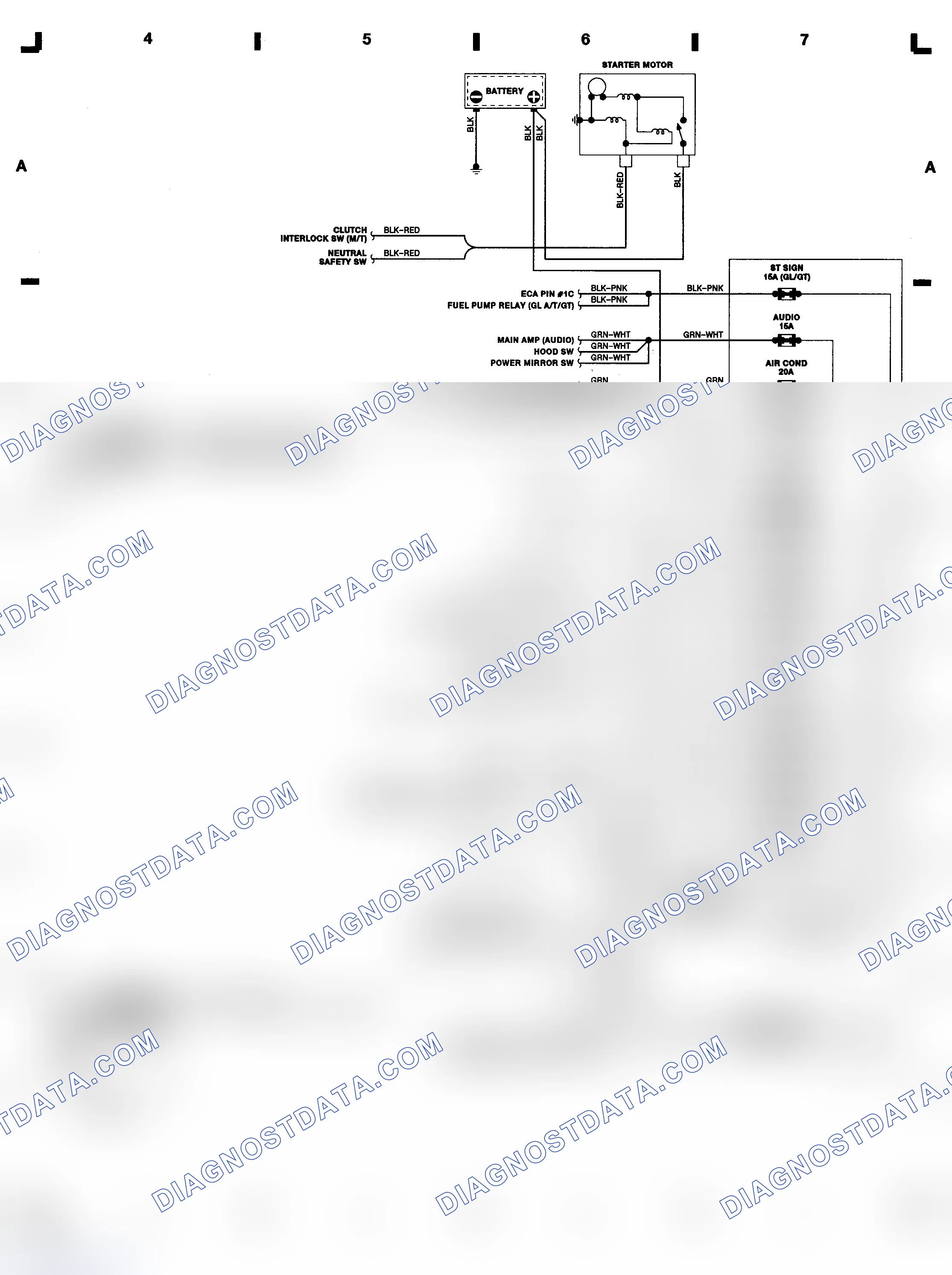 Scheme 26: 2.2L Probe Main Fuse Assembly System Wiring Diagram