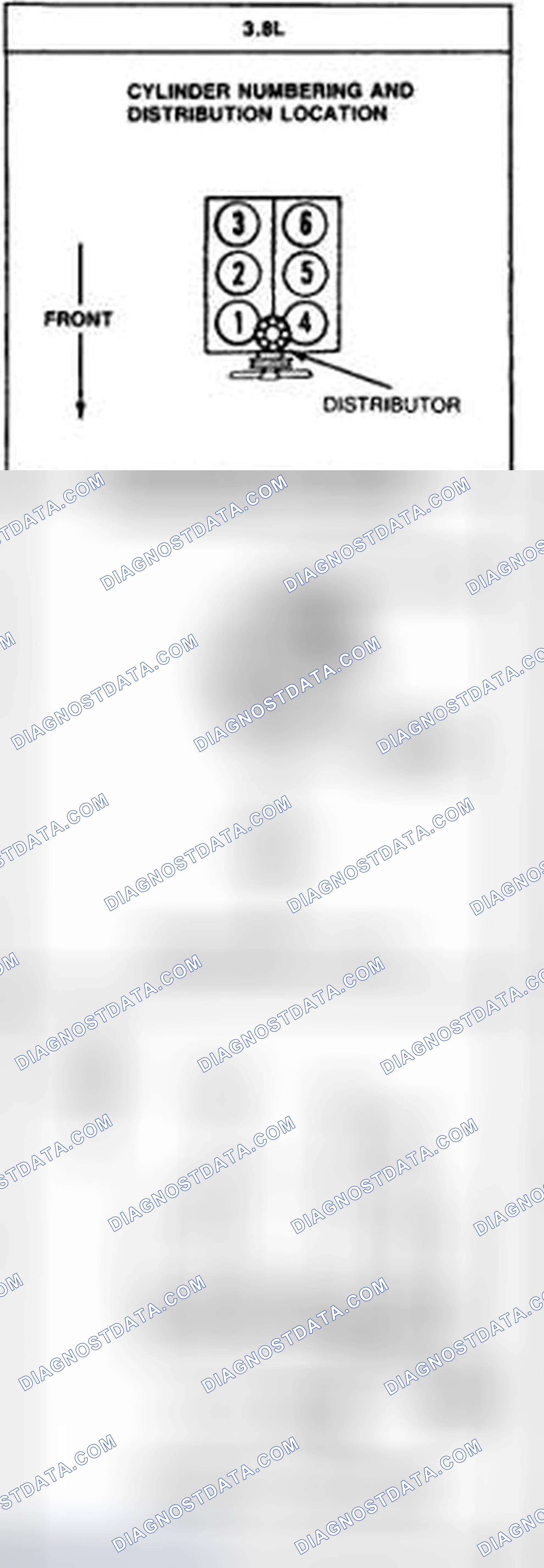 Scheme 10: Firing Order & Timing Marks (3.8L - Continental, Sable & Taurus)