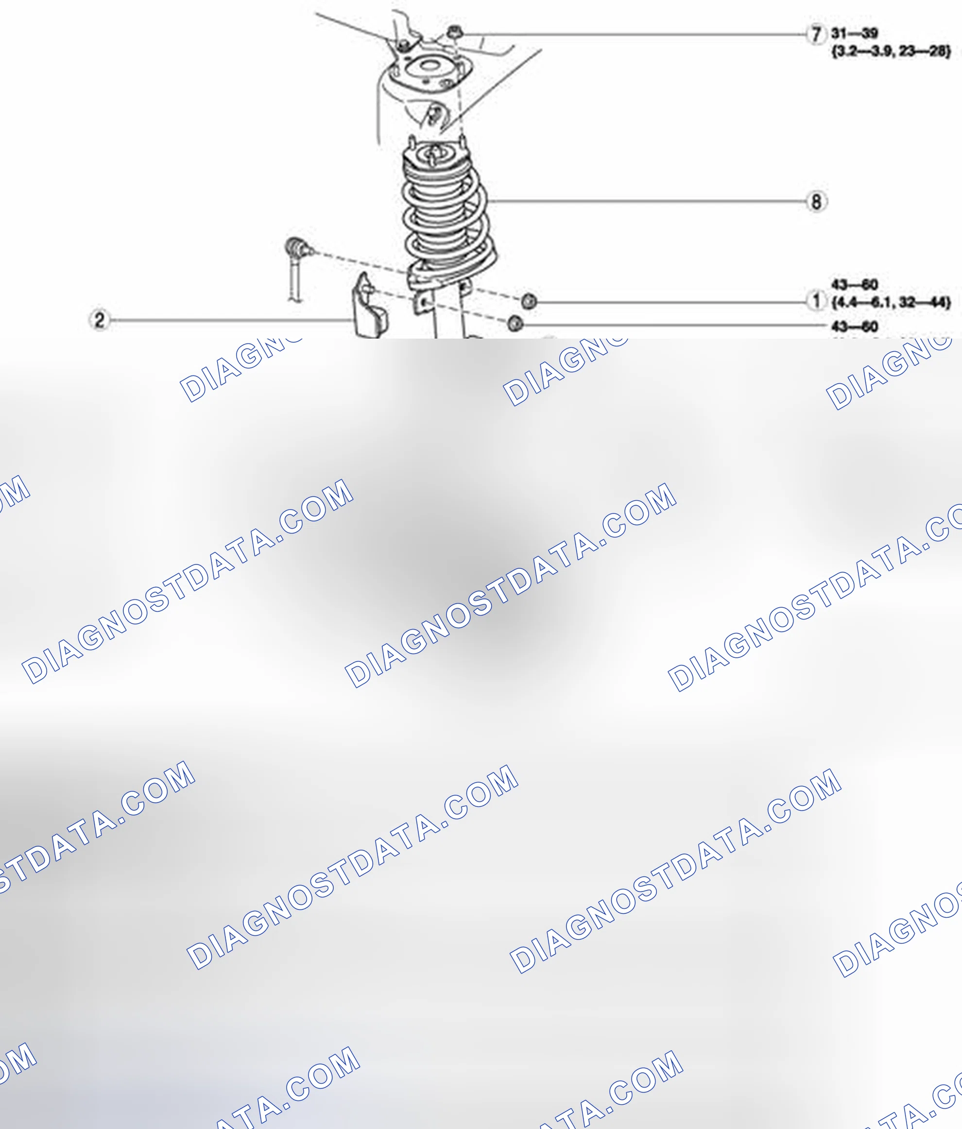 Scheme 2: FRONT SHOCK ABSORBER AND COIL SPRING REMOVAL/INSTALLATION