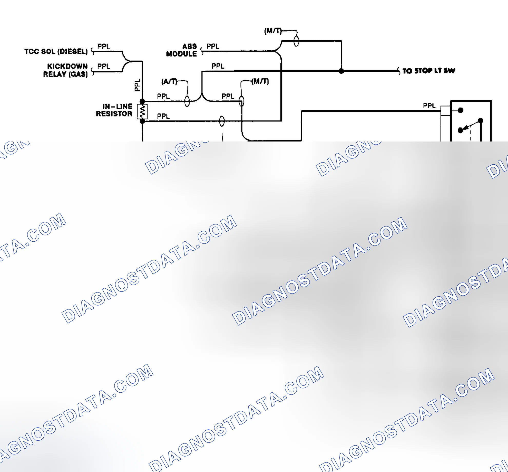 Scheme 4: Transfer Case Circuit (1990)