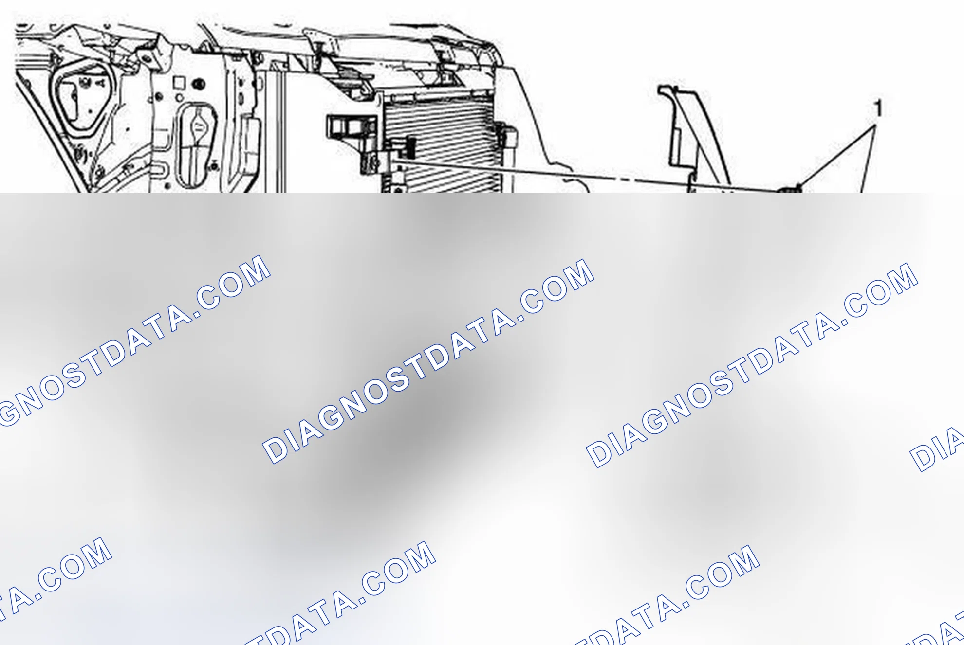 Scheme 100: Radiator Air Side Baffle Replacement - Right Side