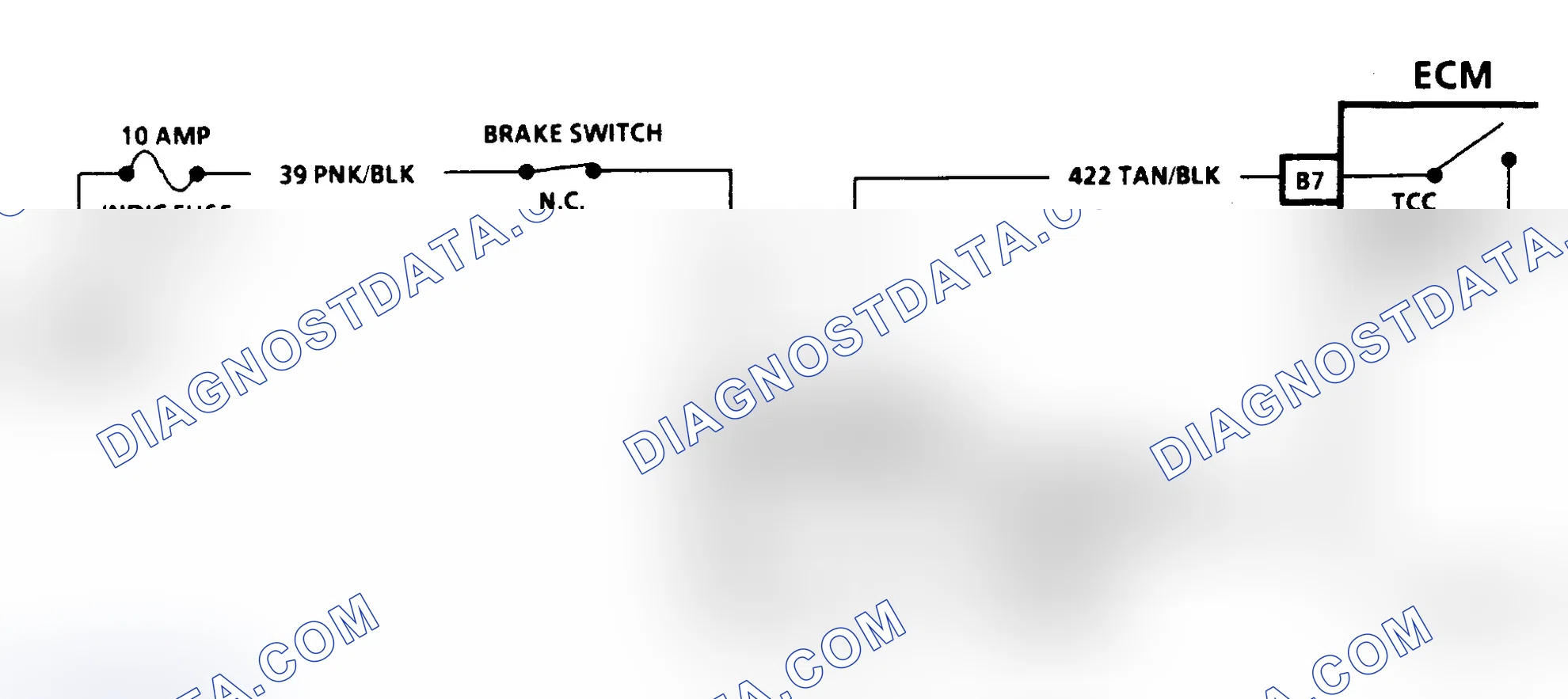 Scheme 216: CHART C-8A, TORQUE CONVERTER CLUTCH ELECTRICAL DIAGNOSIS 2.5L TBI W BODY