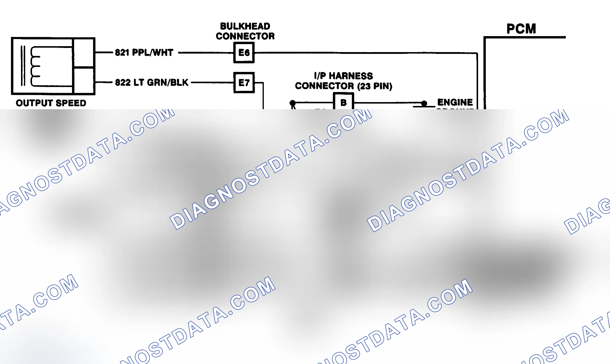 Scheme 126: DTC 16 Schematic (6.5L Diesel) Vehicle Speed Signal Buffer Fault