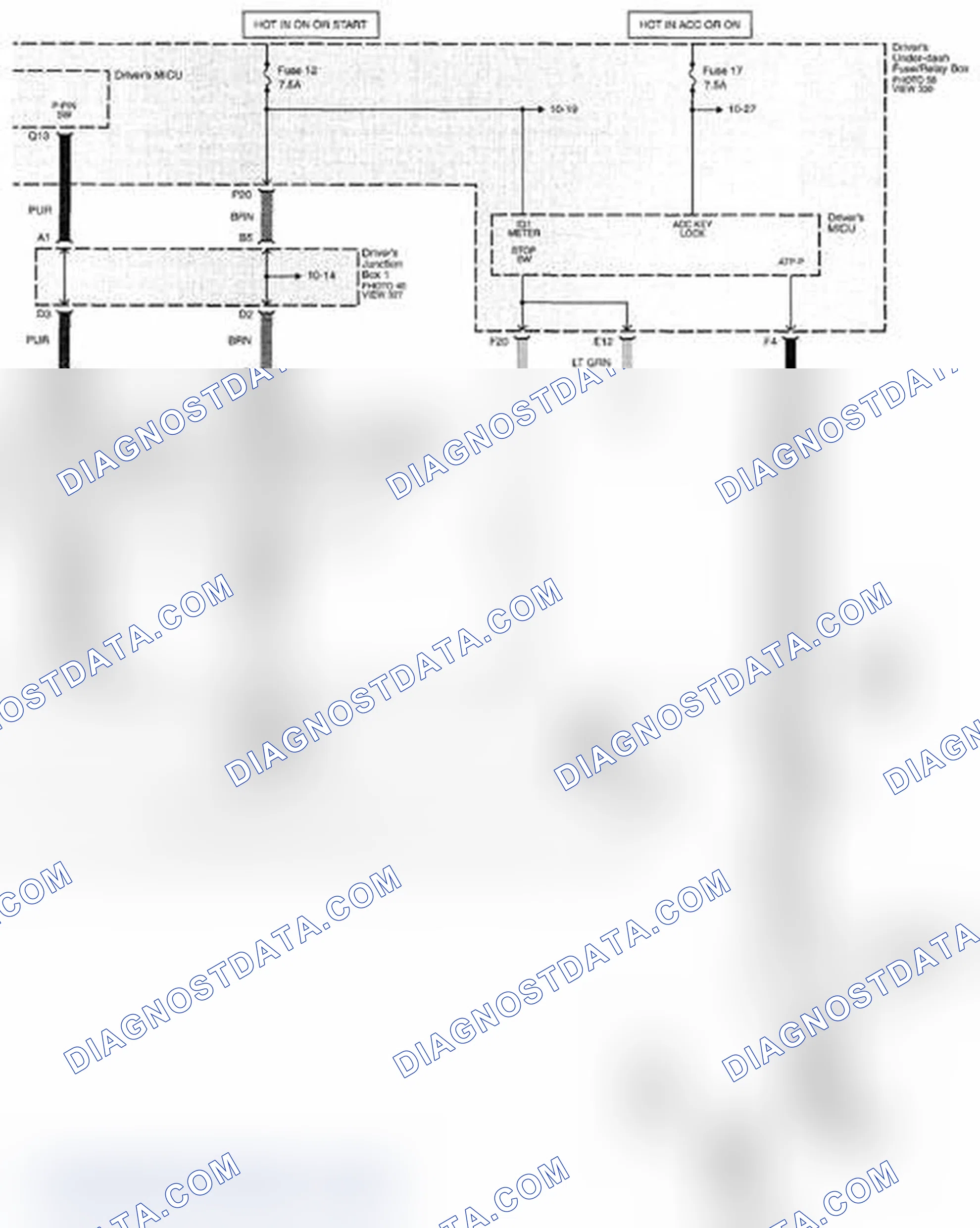 Scheme 403: Interlock System Circuit Diagram - A/T: Without Keyless Access (Page 138-1)