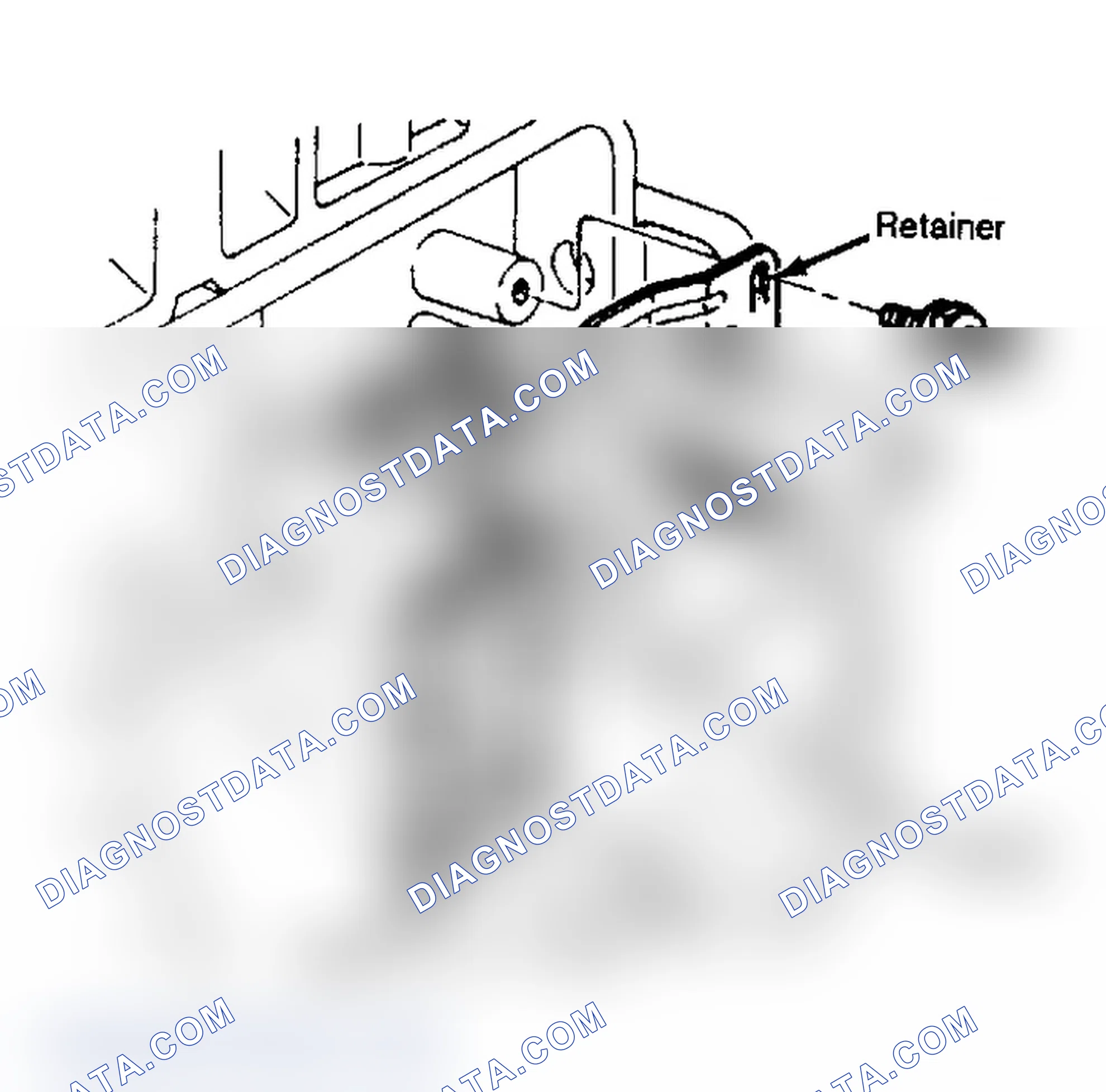 Scheme 4: Exploded View of Lifter Retainer Assembly Lifter, guide and retainer shown.