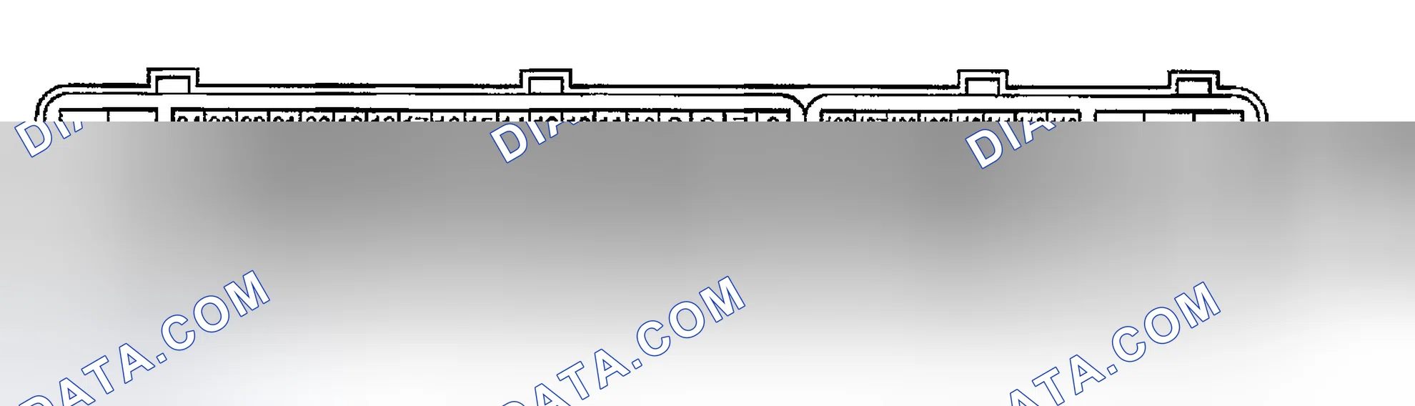 Scheme 360: ECM HARNESS CONNECTOR TERMINAL LAYOUT
