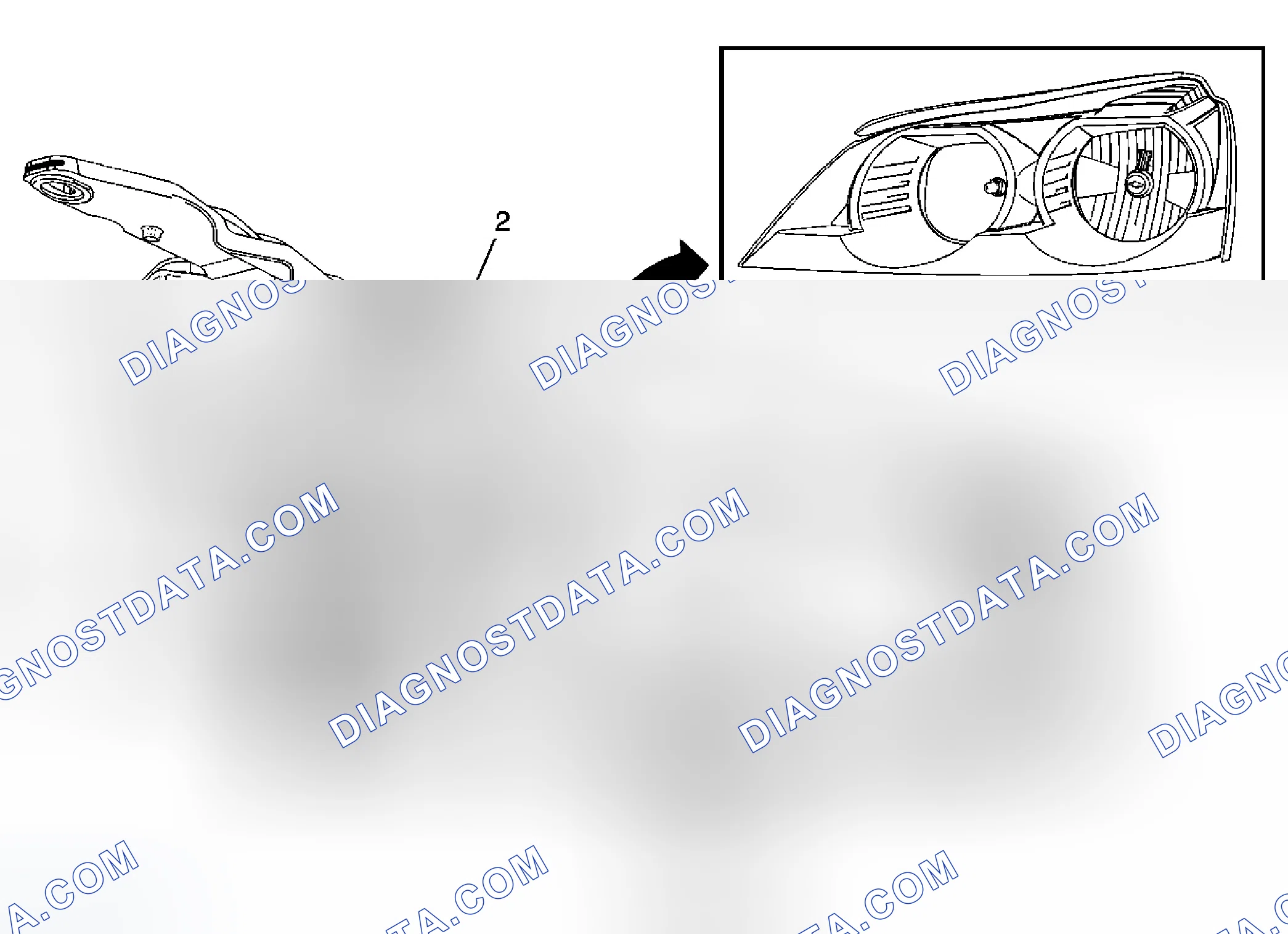 Scheme 48: Headlamp Bulb Replacement (Traverse without TVP Lo Beam)