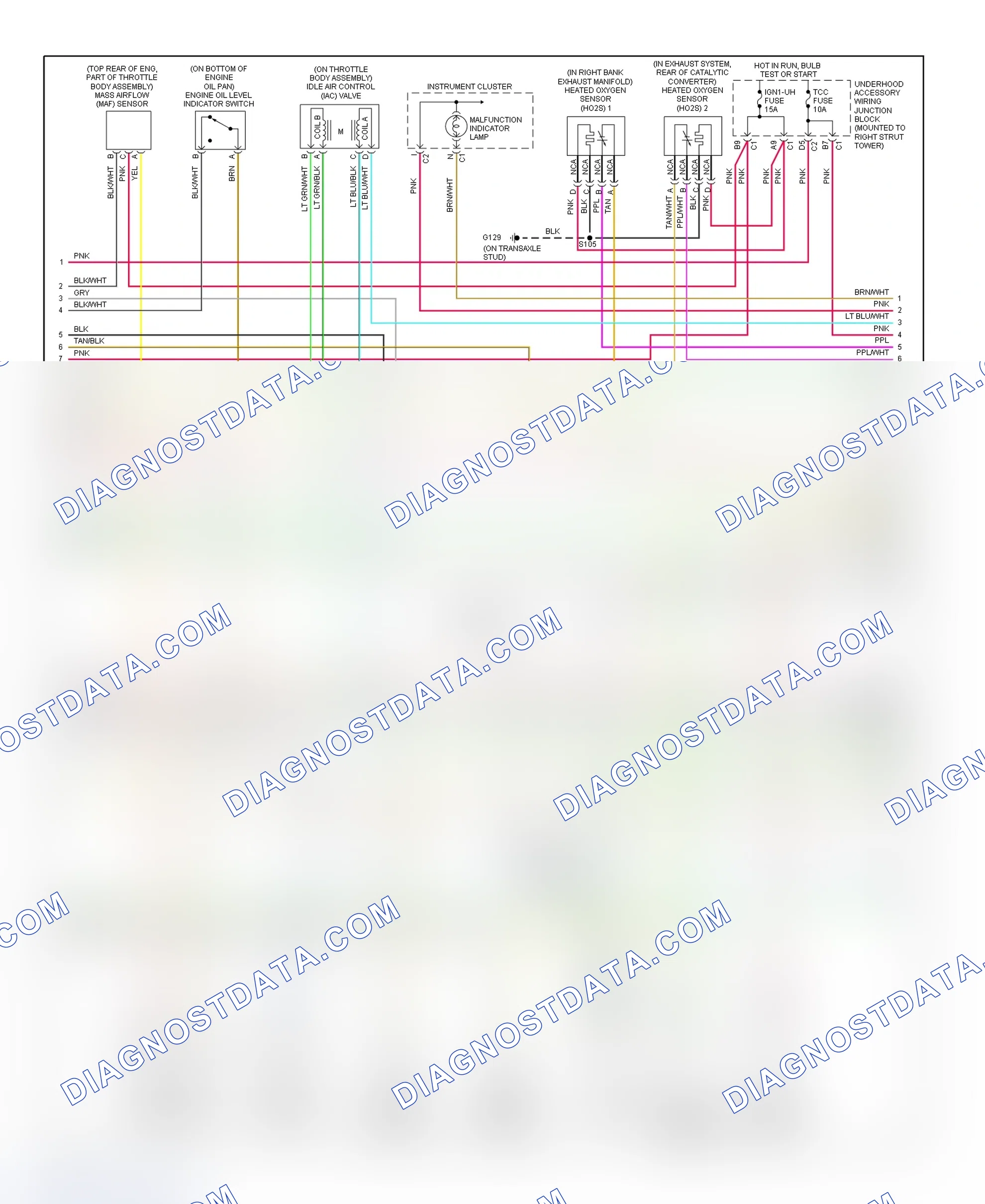 Scheme 120: PCM Wiring Diagram (Grand Prix - 3.8L VIN 1 - 3 Of 4)