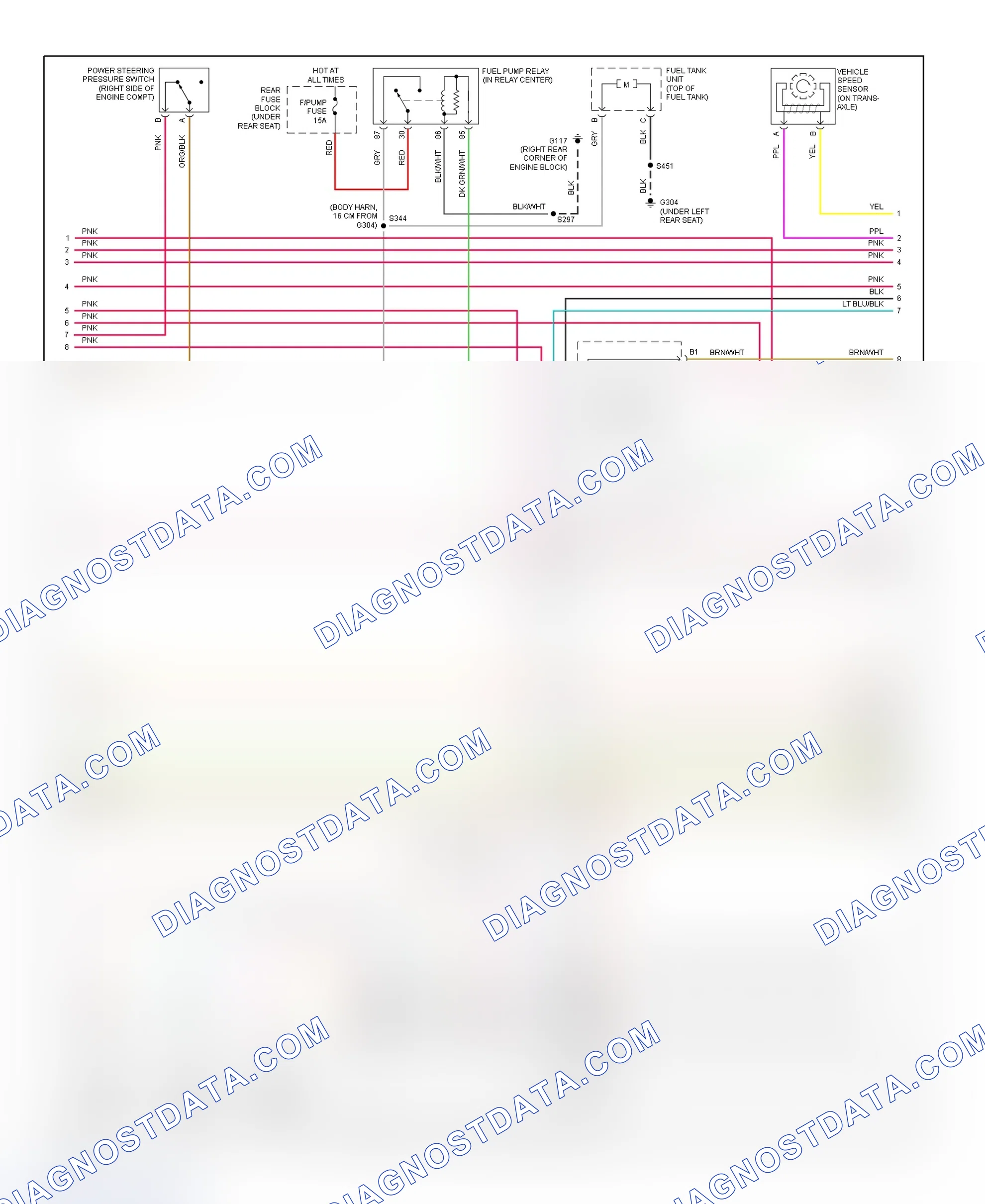 Scheme 13: PCM Wiring Diagram (Aurora - 4.0L - 3 Of 4)
