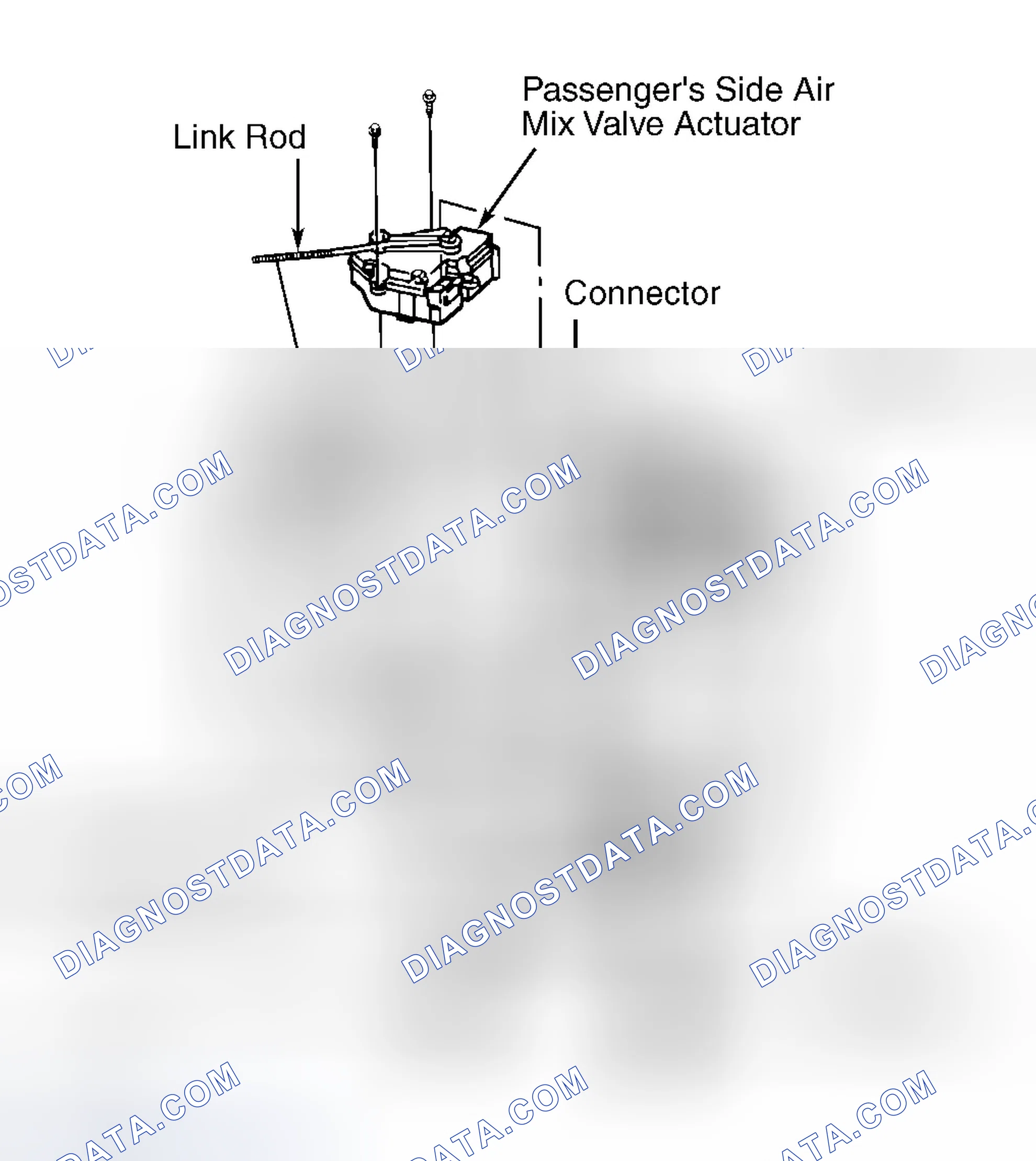 Scheme 6: PASSENGER-SIDE AIR MIX DOOR LINK