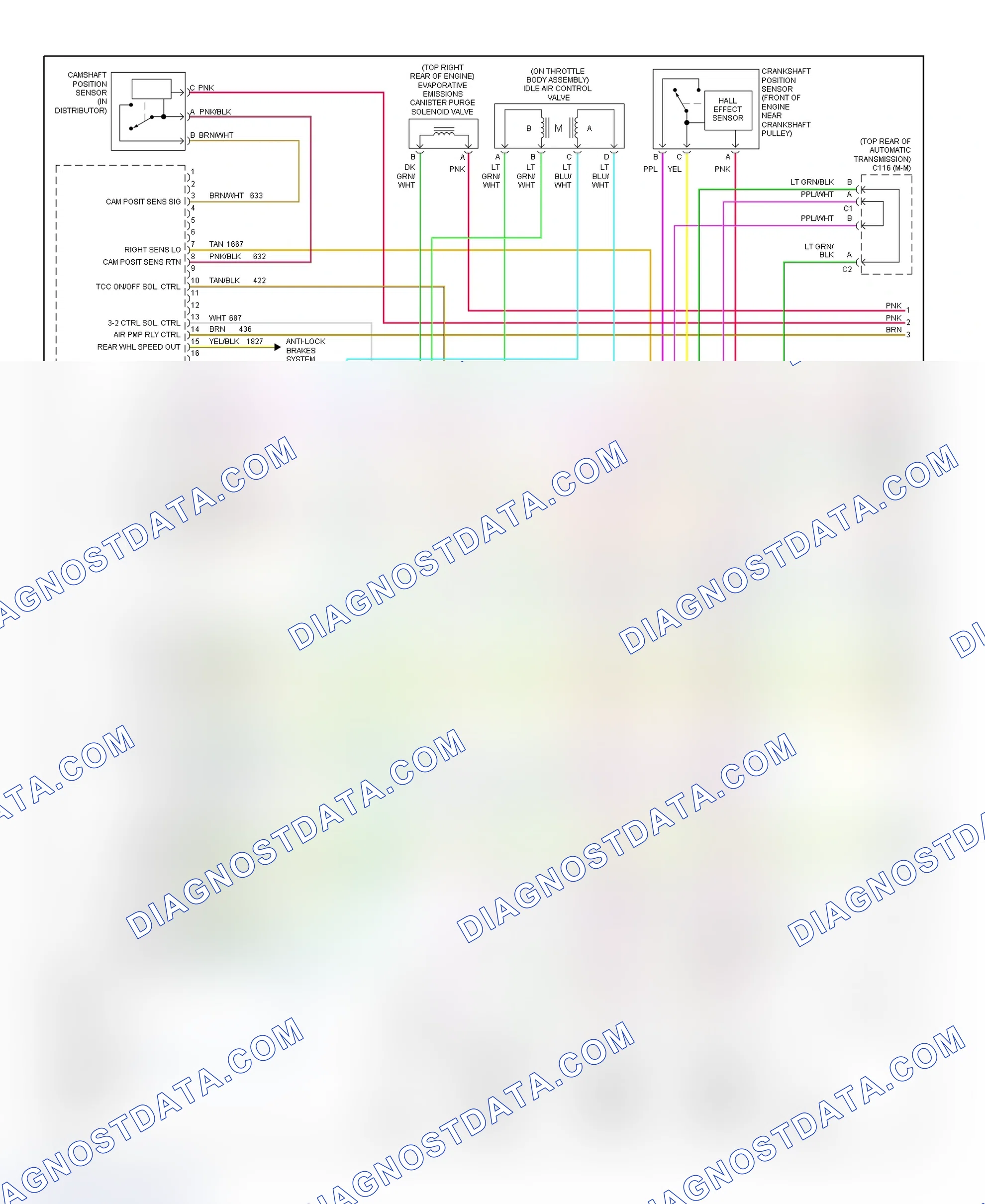 Scheme 15: PCM Wiring Diagram (Blazer, Bravada, Envoy, Jimmy, Sonoma & S10 Pickup - 4.3L - 1 Of 4)