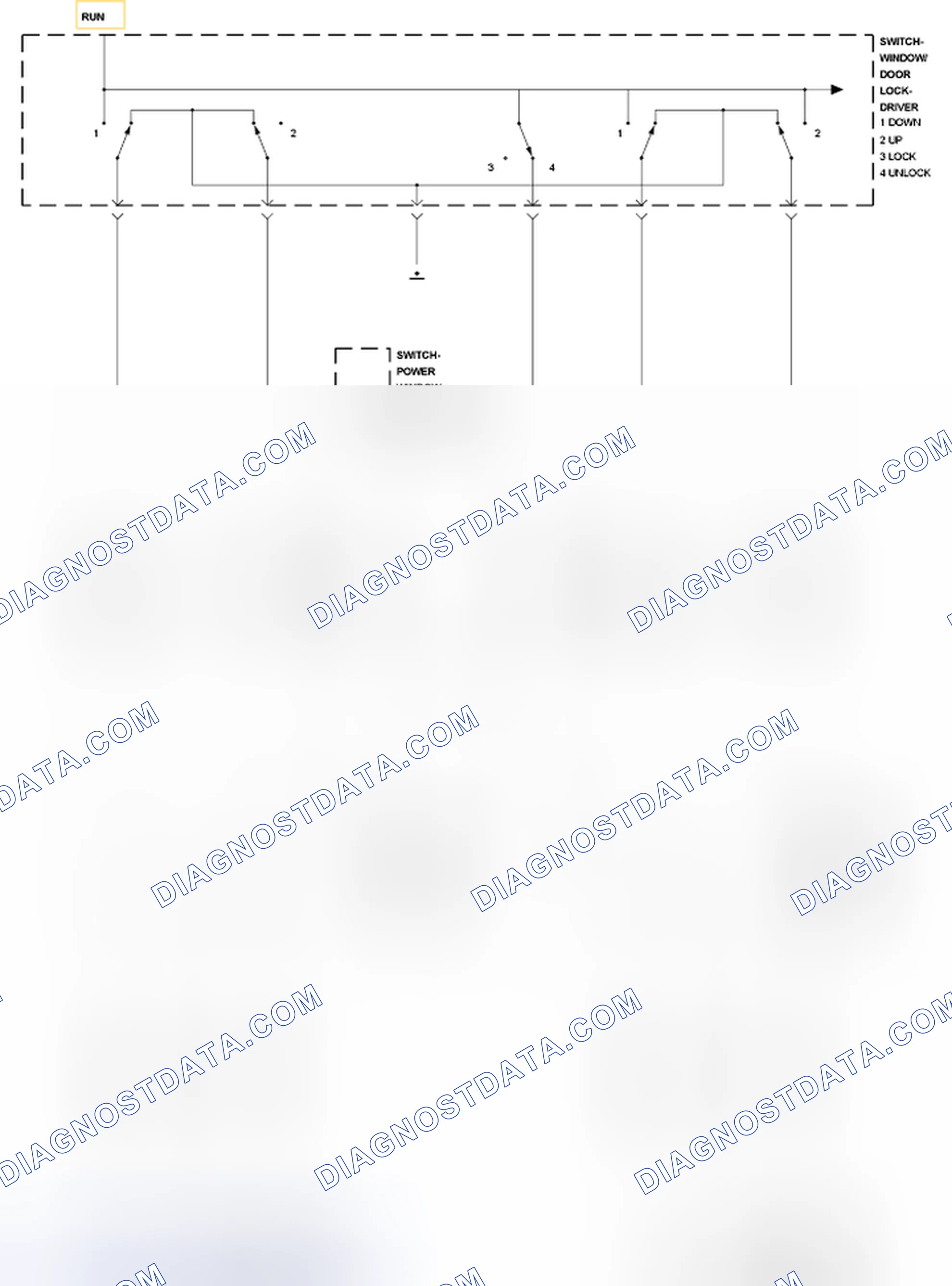 Scheme 2: DIAGNOSIS AND TESTING - REAR WINDOW MOTOR INOPERATIVE
