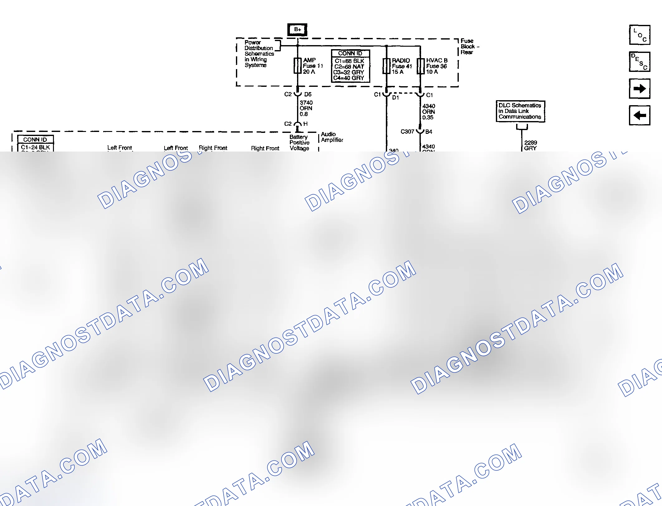 Scheme 6: Radio/Audio System Schematics (Premium Radio - Body Type VIN 6)
