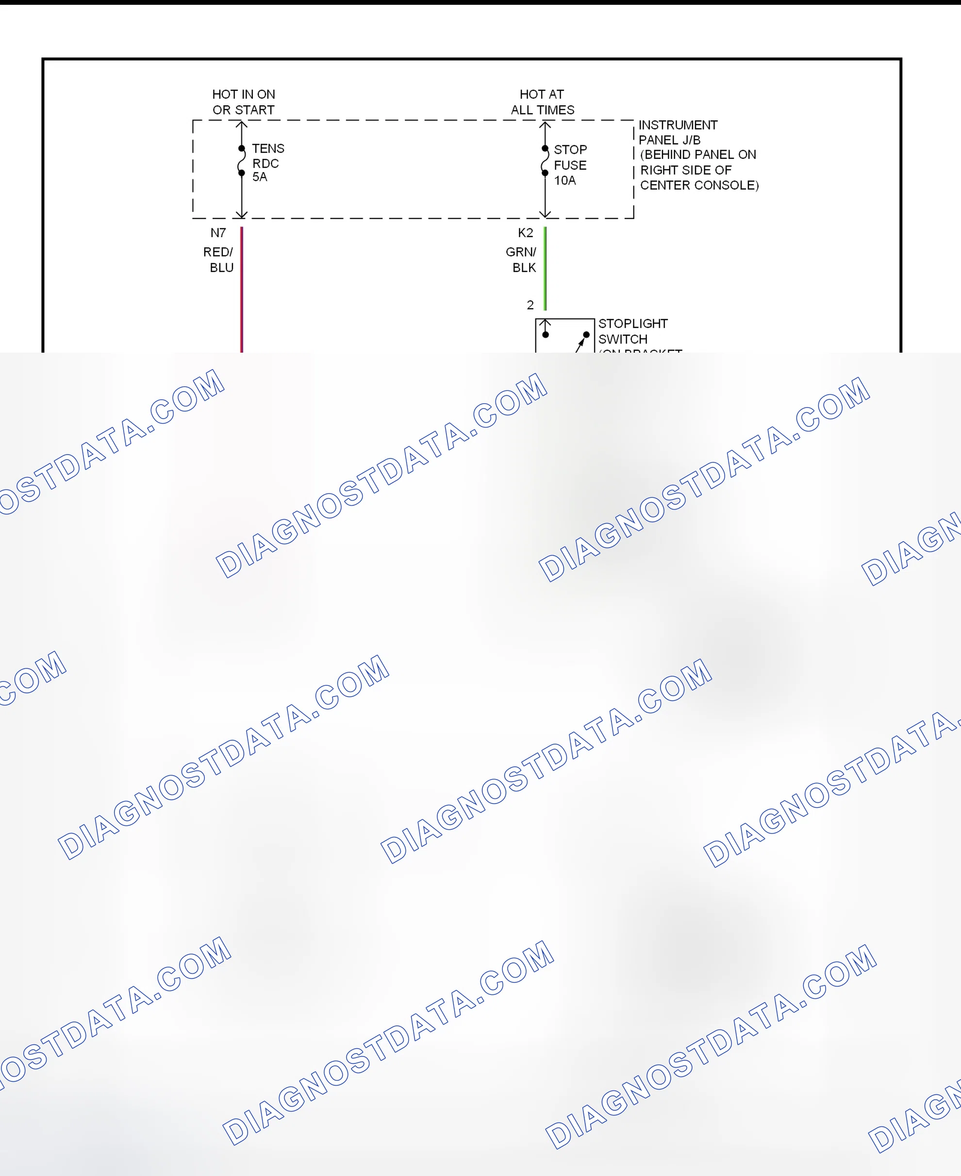 Scheme 321: Shift Interlock System Wiring Diagram (2002 - Toyota Celica)