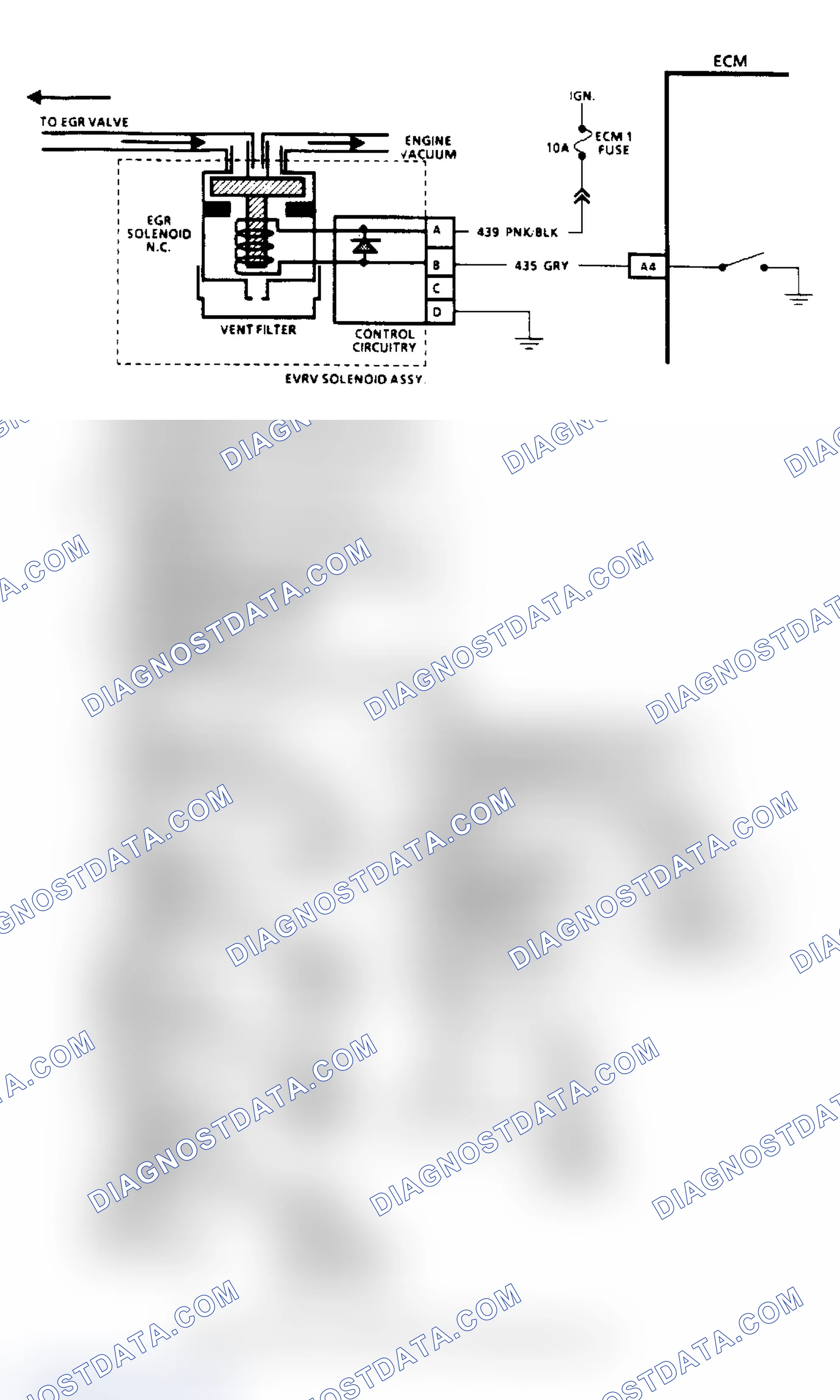 Scheme 63: Code 32, EGR System Failure (2.5L, 4.3L (Except "S/T"), 5.0L & 5.7L Under 8500 GVW) Flow Chart & Schematic