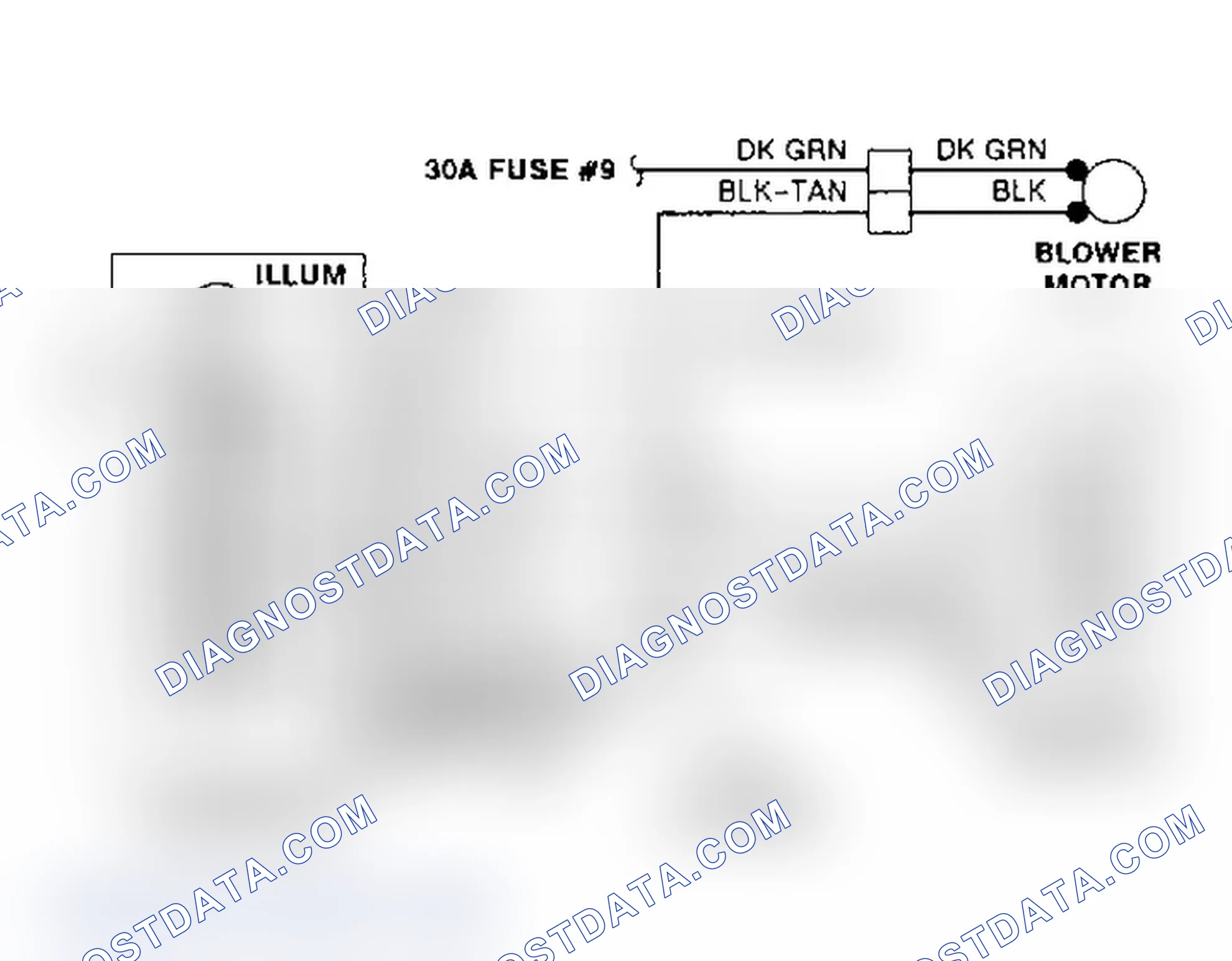 Scheme 5: Heater Wiring Diagram (Acclaim, Spirit & LeBaron Sedan)