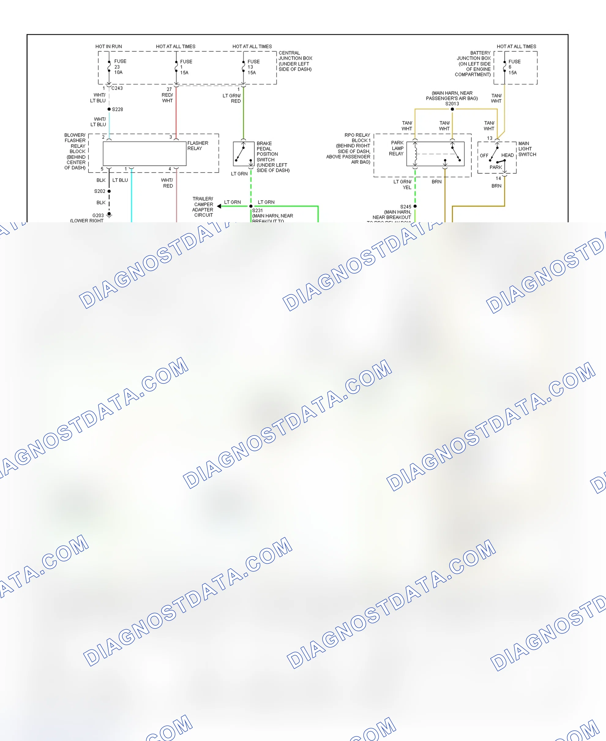 Scheme 39: Exterior Lights Wiring Diagram (Navigator)