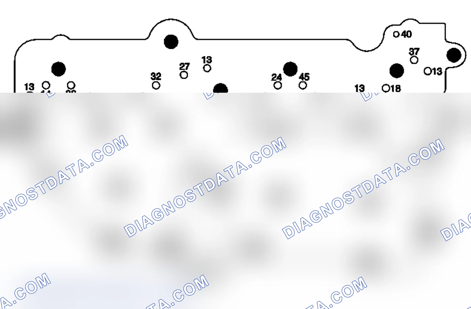 Scheme 37: Control Valve Channel Plate- Control Solenoid (w/Body and TCM) TEHCM Valve Side