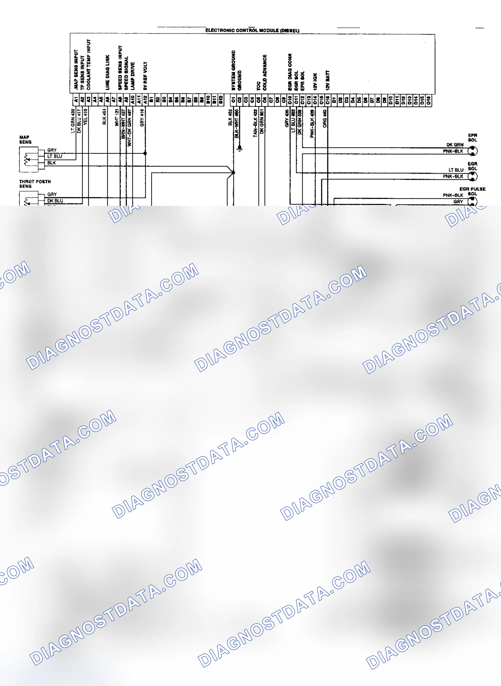 Scheme 222: 6.2L Diesel Electronic Control System Wiring Diagram ("C/K" Series)
