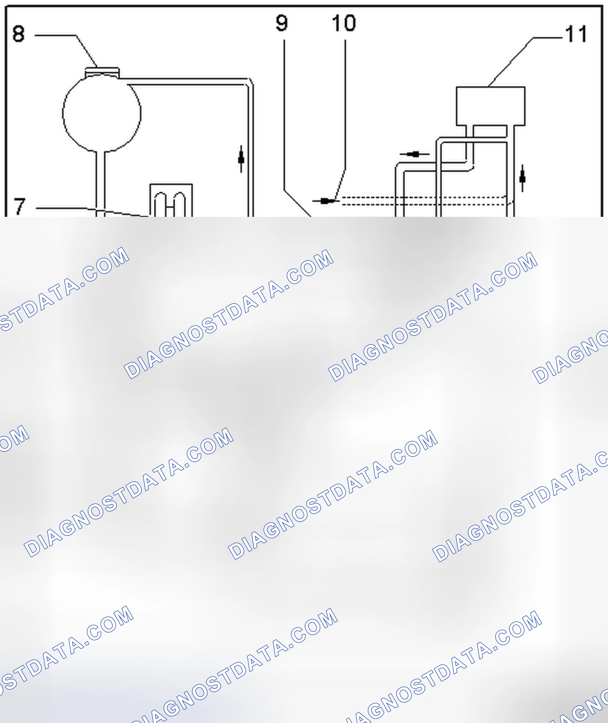Scheme 15: COOLANT HOSE CONNECTION DIAGRAM