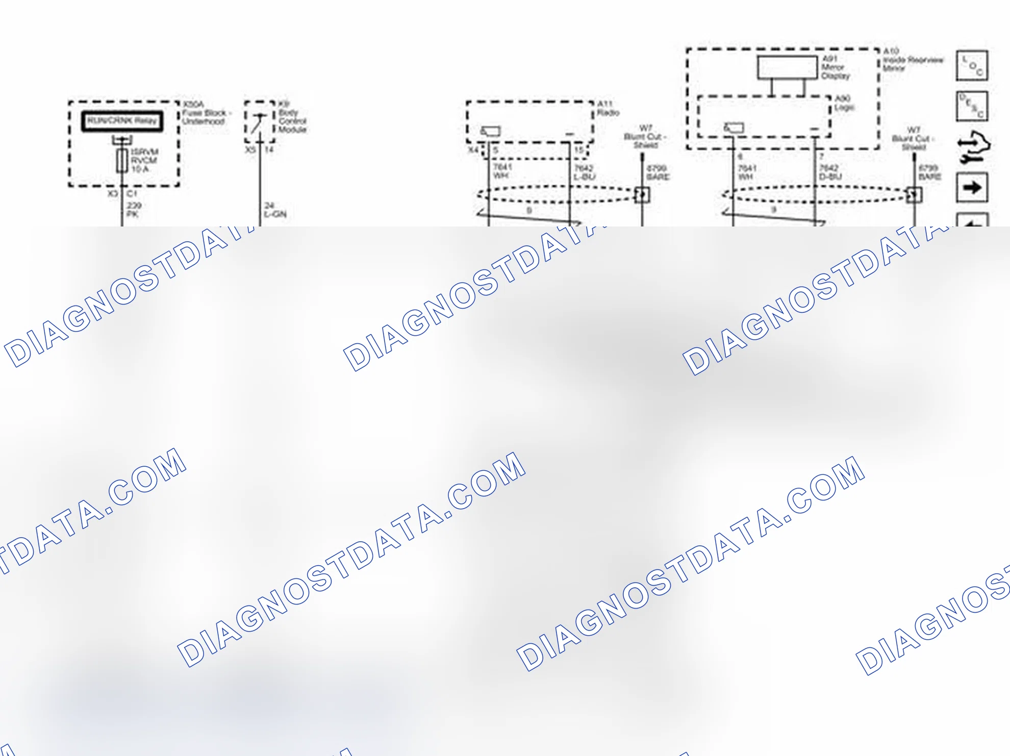 Scheme 2: Rear Vision Camera (with UYS) Wiring Schematics