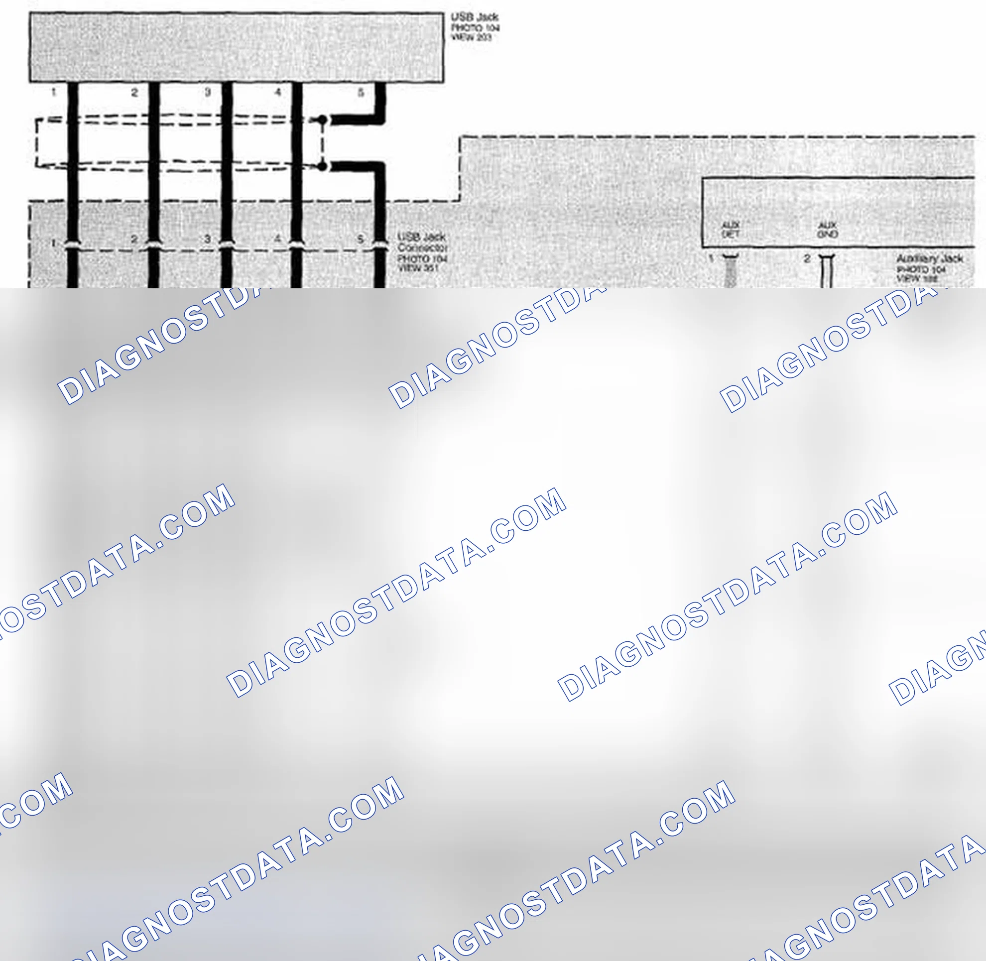 Scheme 425: Audio System Circuit Diagram - Without Navigation (Page 150-4)