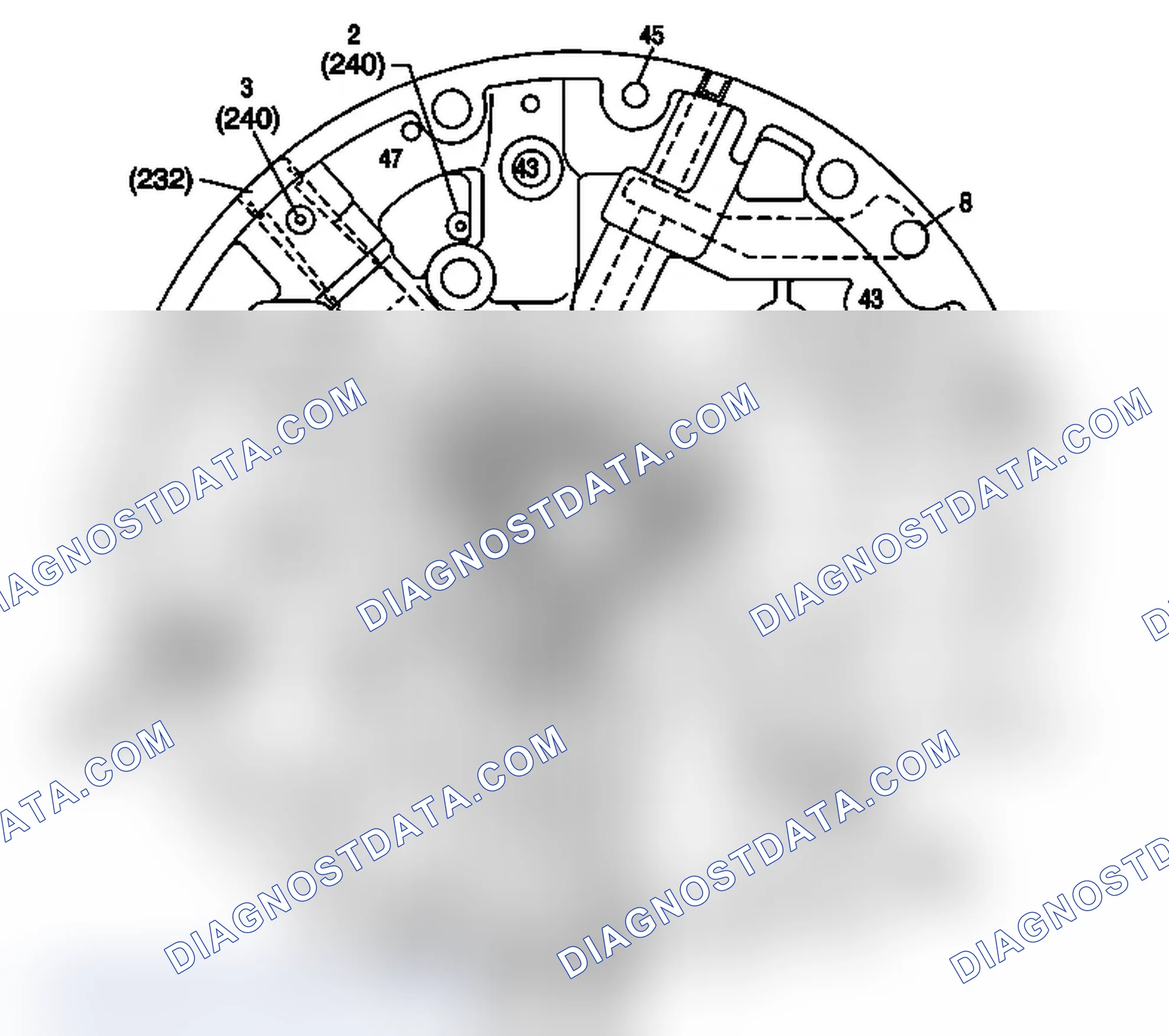 Scheme 26: Pump Cover Fluid Passages (Case Side)
