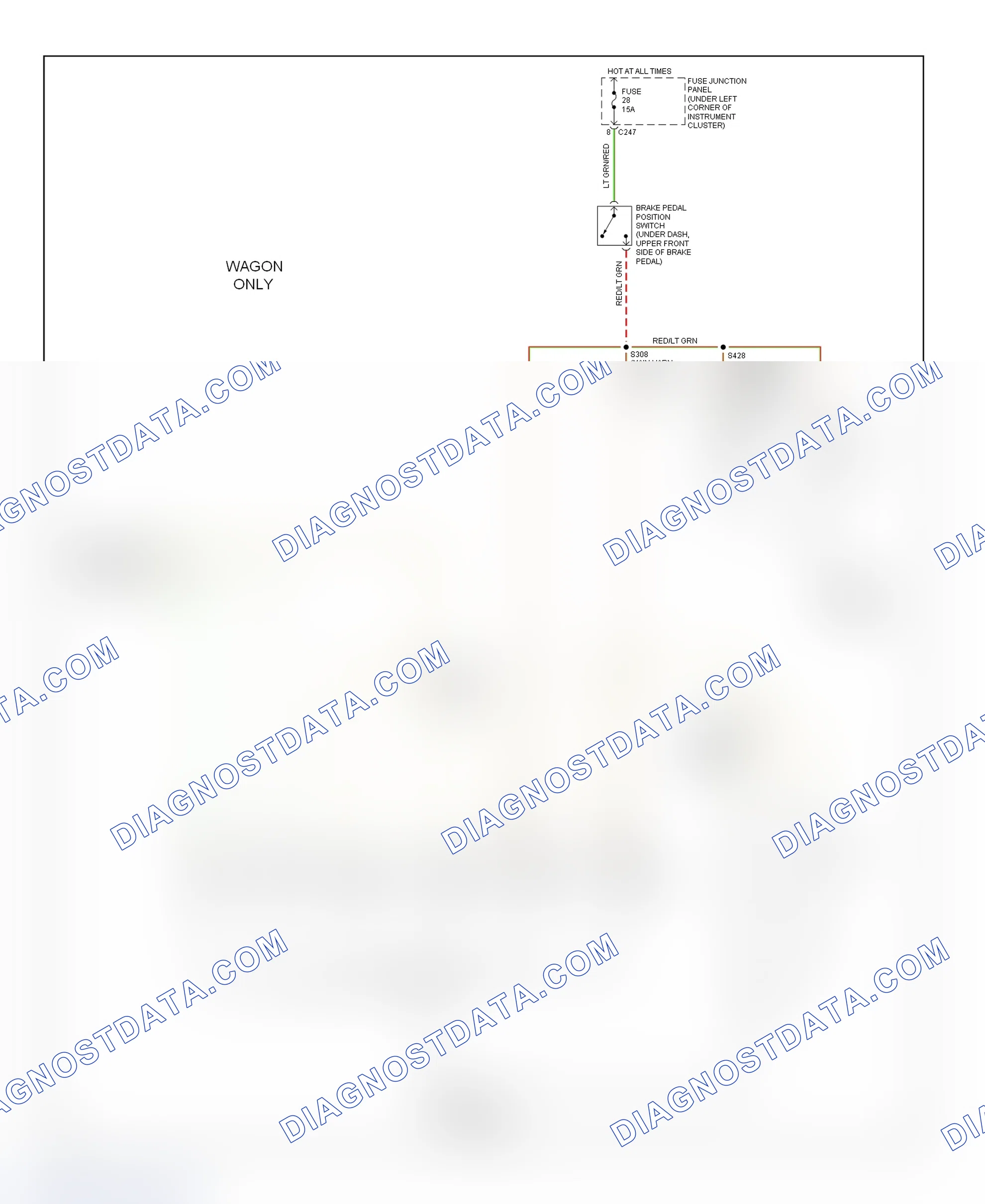 Scheme 48: Exterior Lights Wiring Diagram (Sable & Taurus - 3 Of 3)