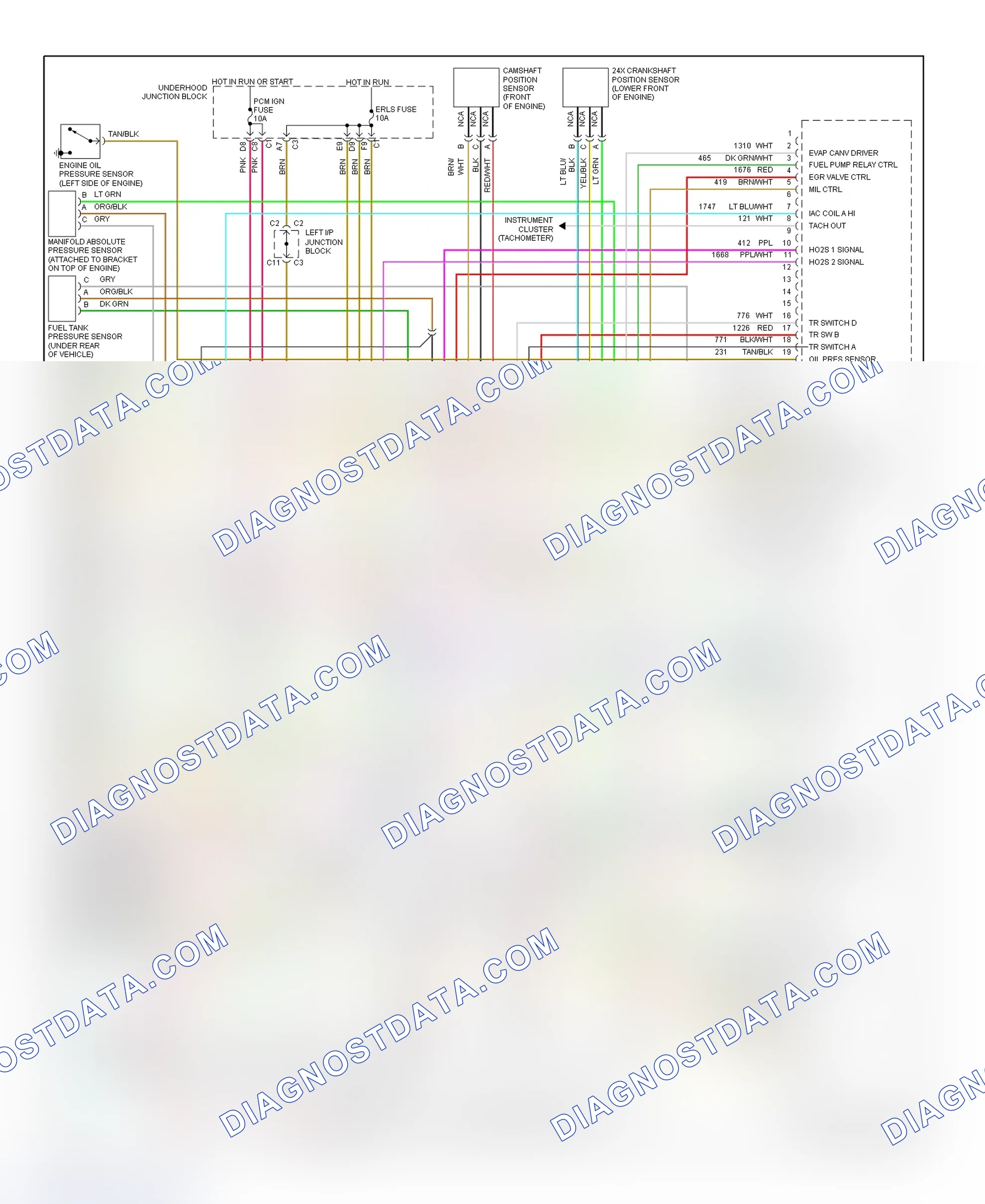 Scheme 131: PCM Wiring Diagram (Malibu - 3.1L - 3 Of 3)