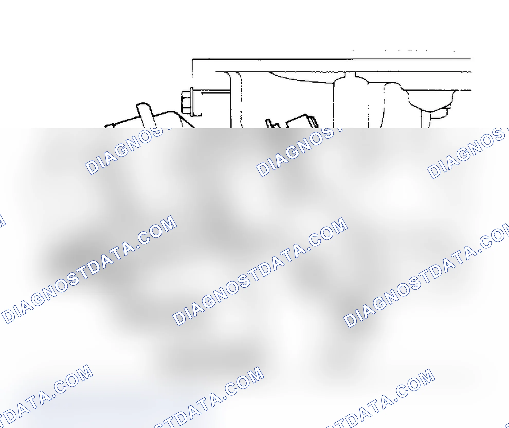 Scheme 19: 5.0L CFI Curb Idle Adjustment (Adjust Curb Idle Using Saddle Bracket Adjusting Screw)