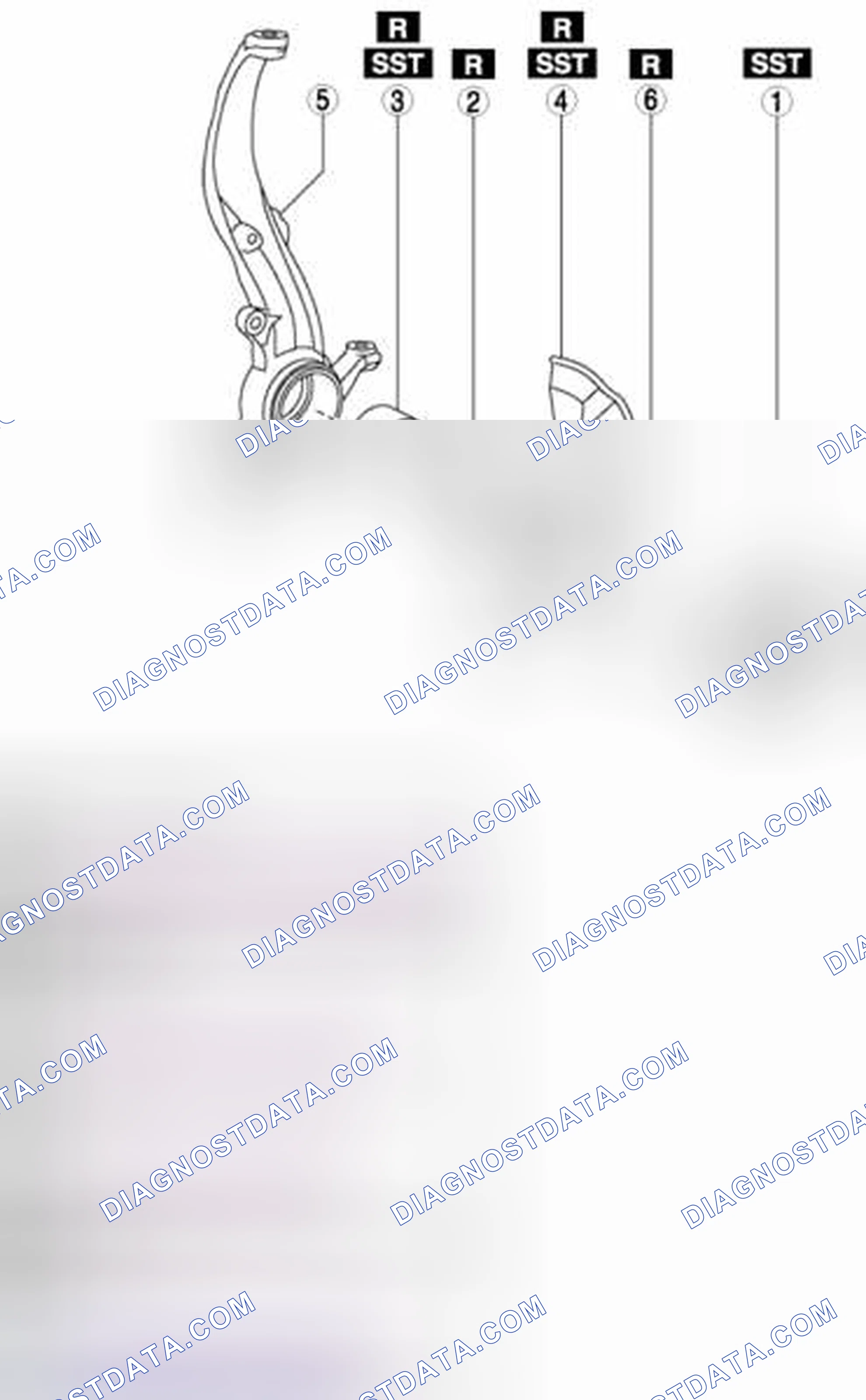 Scheme 5: WHEEL HUB, STEERING KNUCKLE DISASSEMBLY/ASSEMBLY