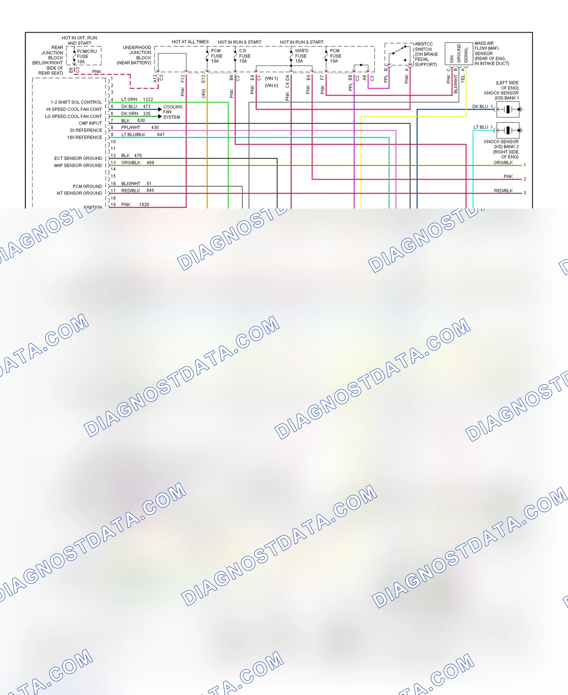 Scheme 150: PCM Wiring Diagram (Park Avenue - 3.8L - 1 Of 4)
