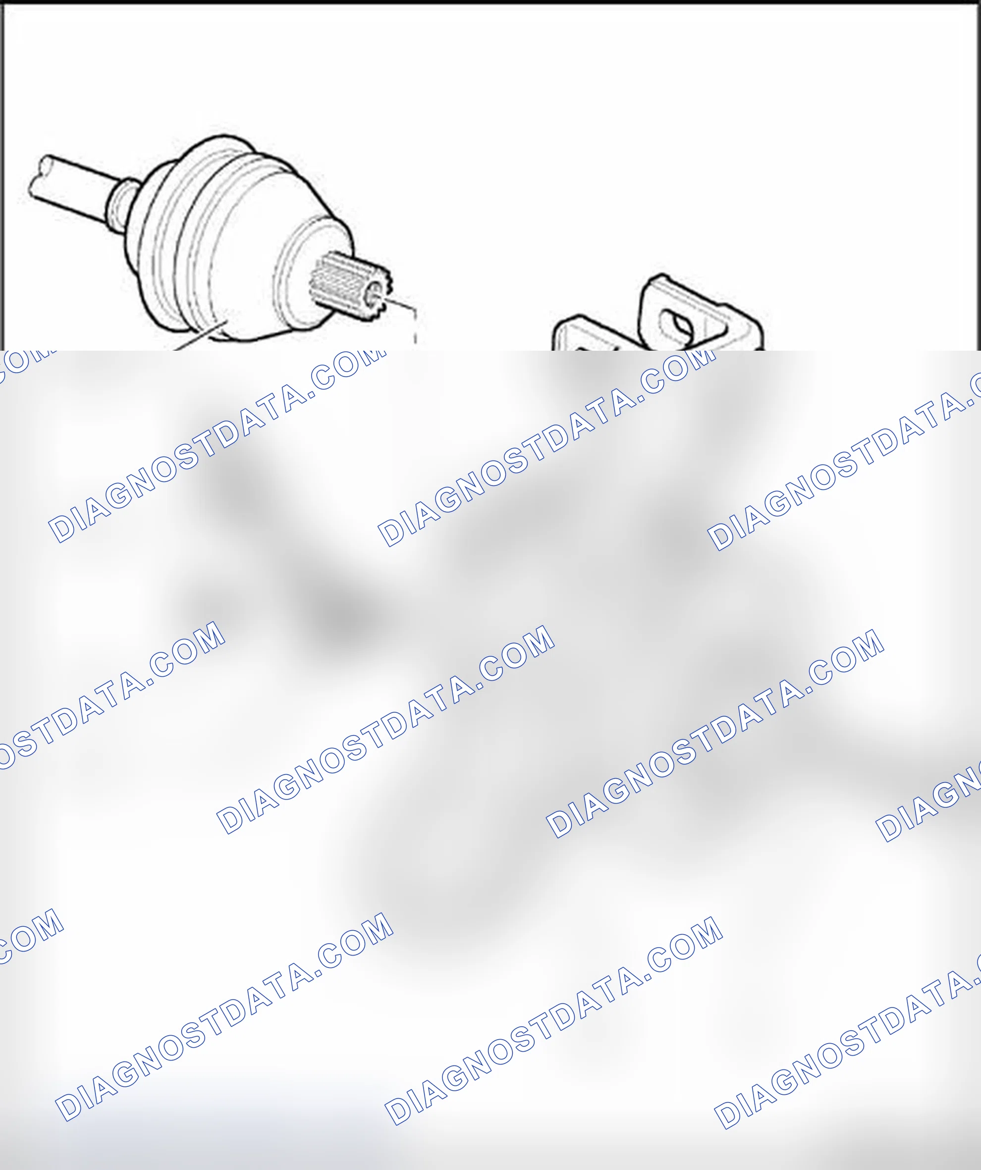 Scheme 25: ABS system components on rear axle, removing and installing