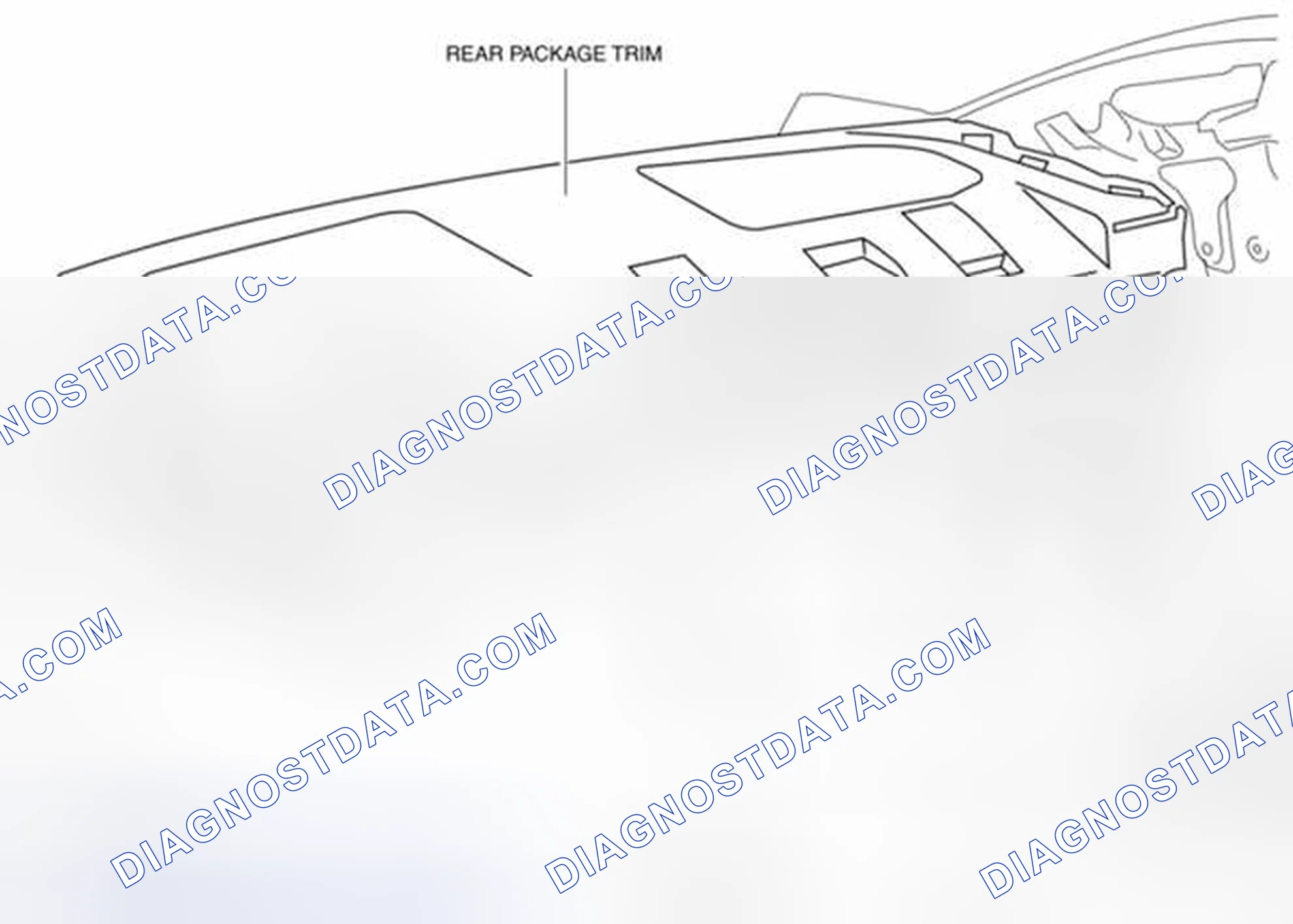 Scheme 114: REAR PACKAGE TRIM REMOVAL/INSTALLATION