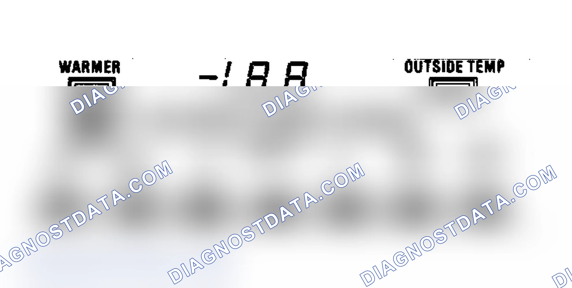 Scheme 50: Trouble Code "-1.8.8" Displayed on Electronic Climate Control (ECC) Panel