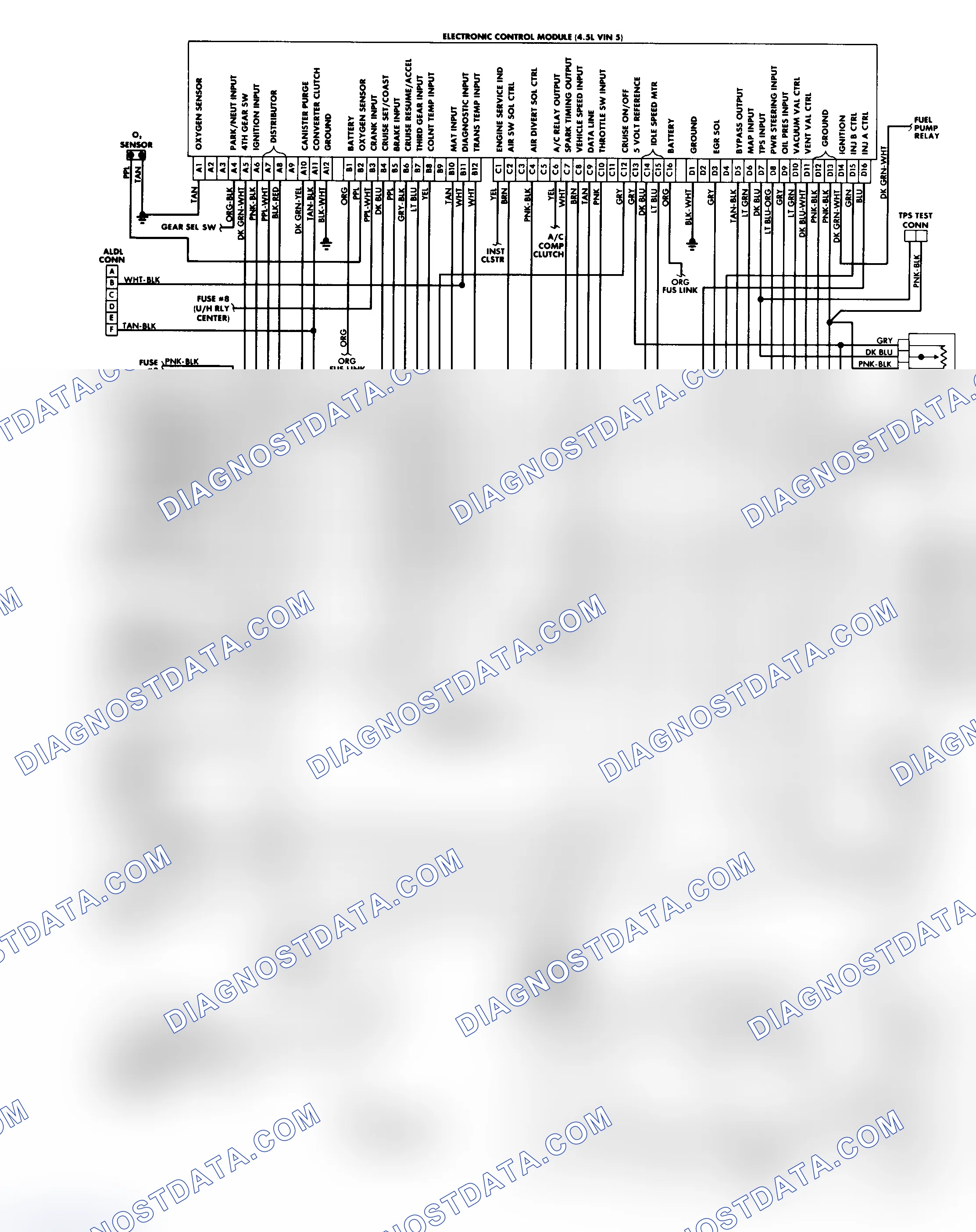 Scheme 294: DFI Fuel System/ECM Wiring Diagram