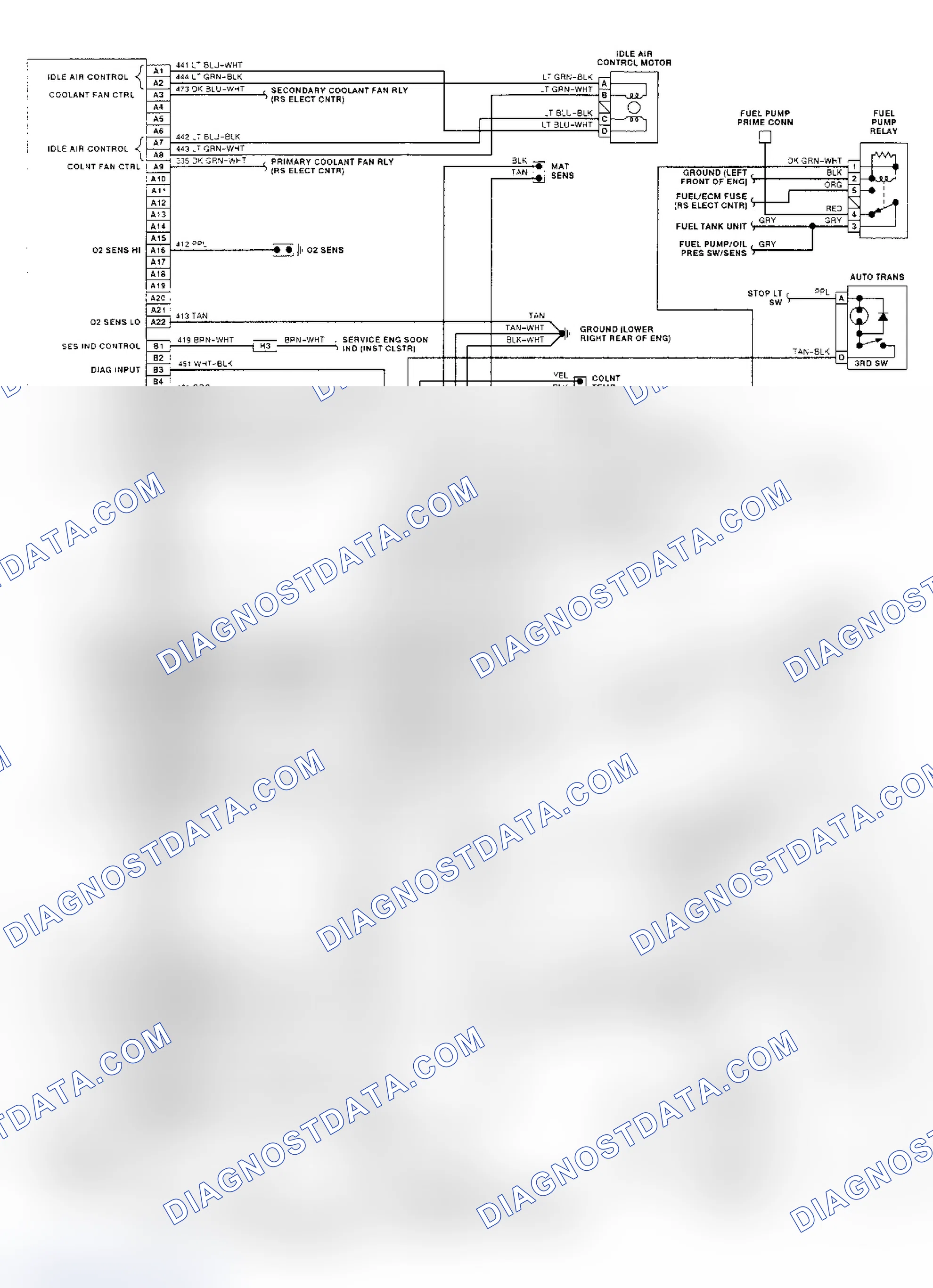 Scheme 82: ECM Wiring Diagram (2.5L VIN R - Lumina)