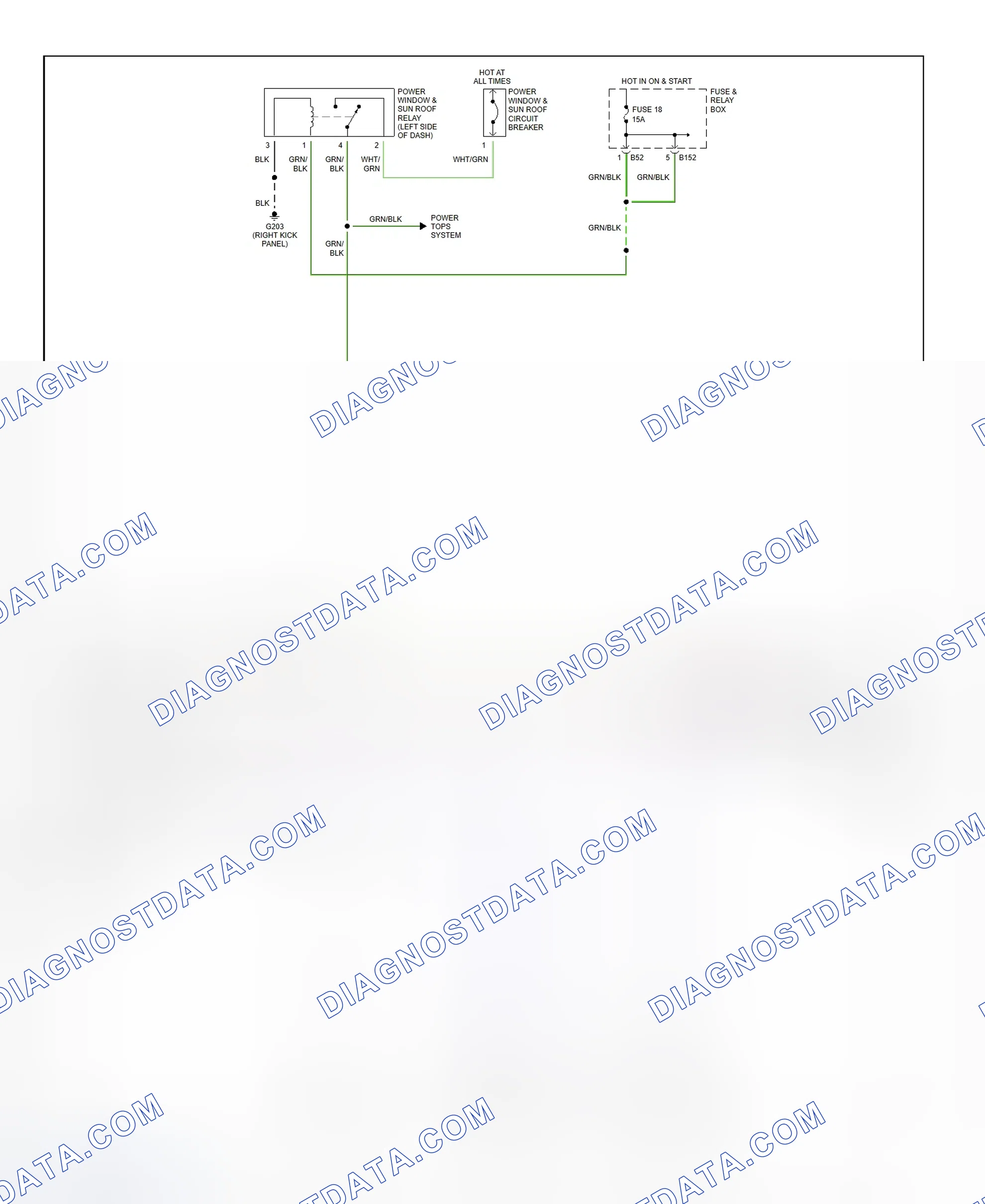 Scheme 7: Power Window System Wiring Diagram (Impreza - Coupe)